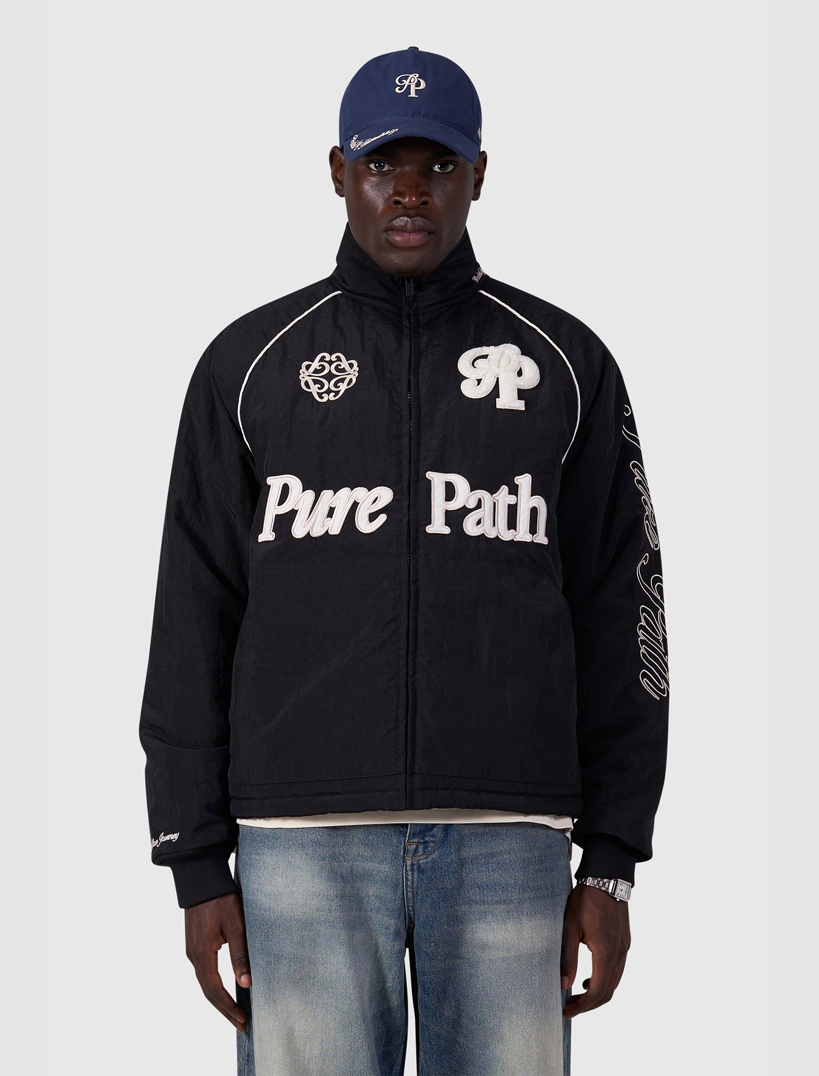 Rooted By Friendship Bomber Jacket | Black