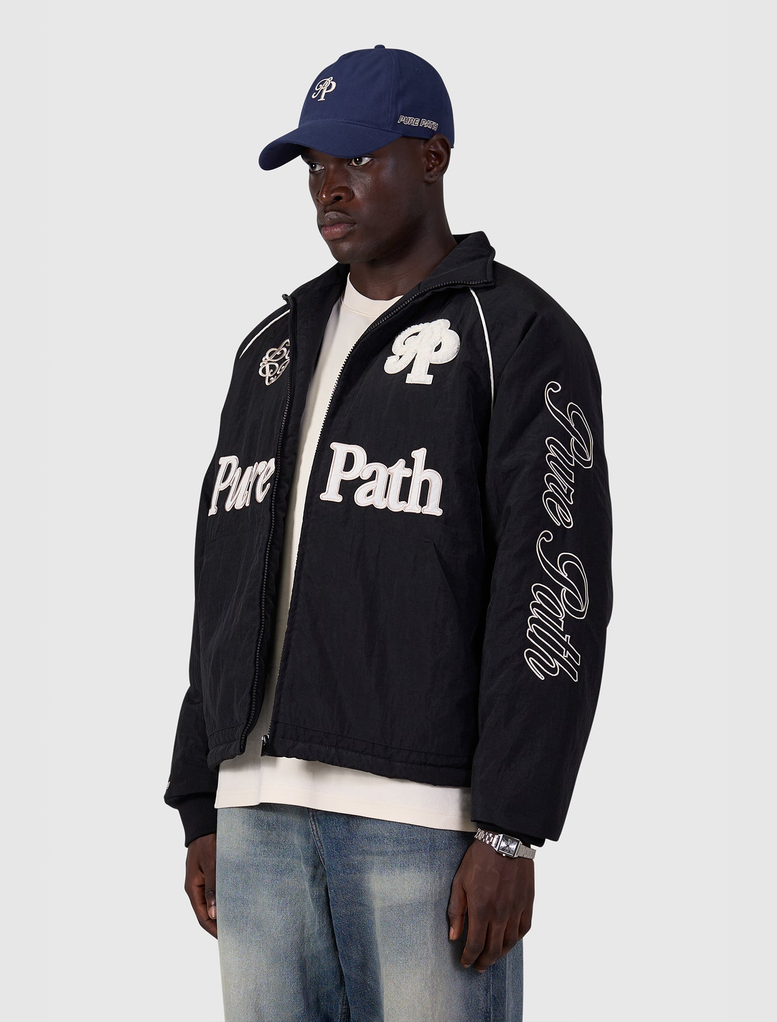 Rooted By Friendship Bomber Jacket | Black