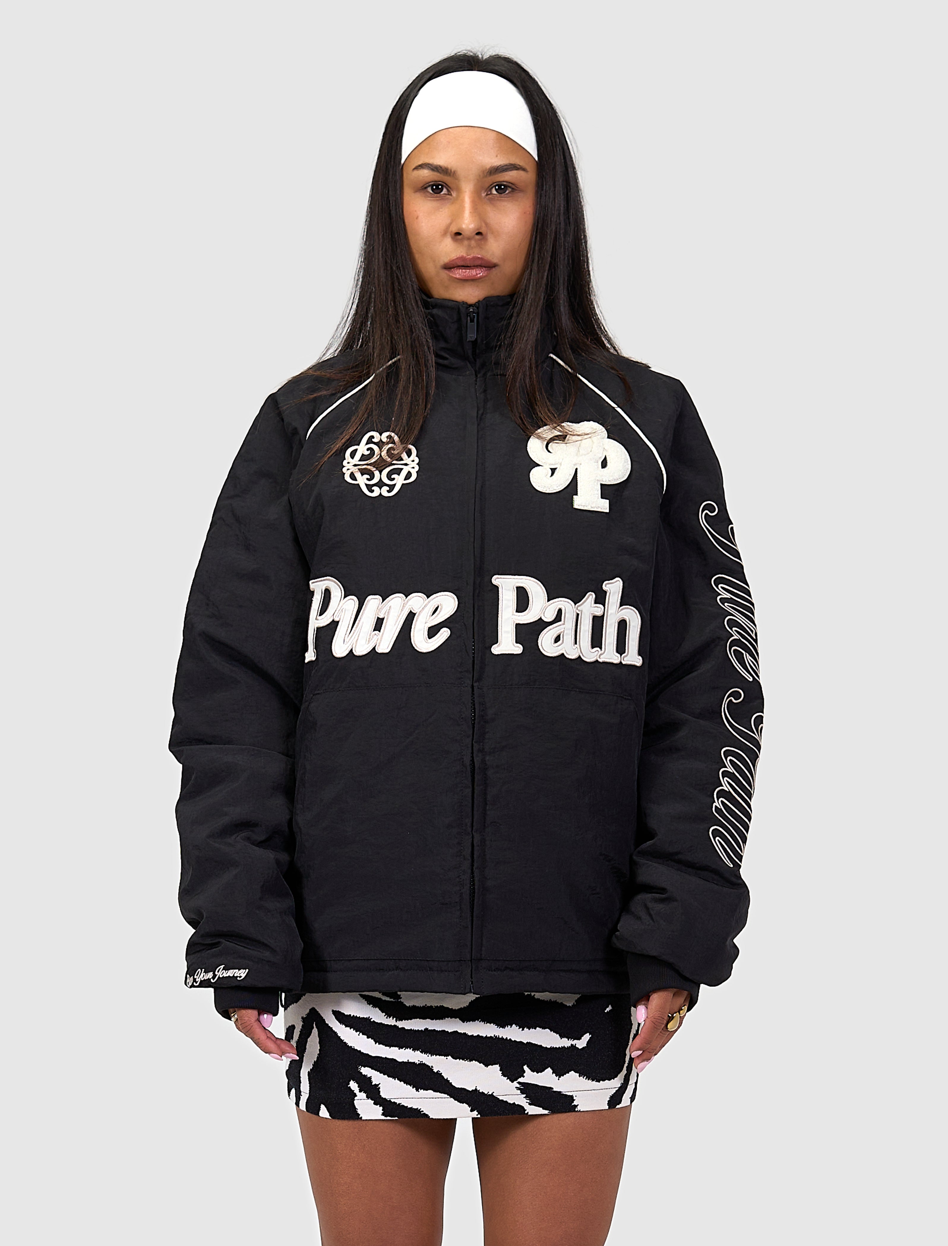 Rooted By Friendship Bomber Jacket | Black