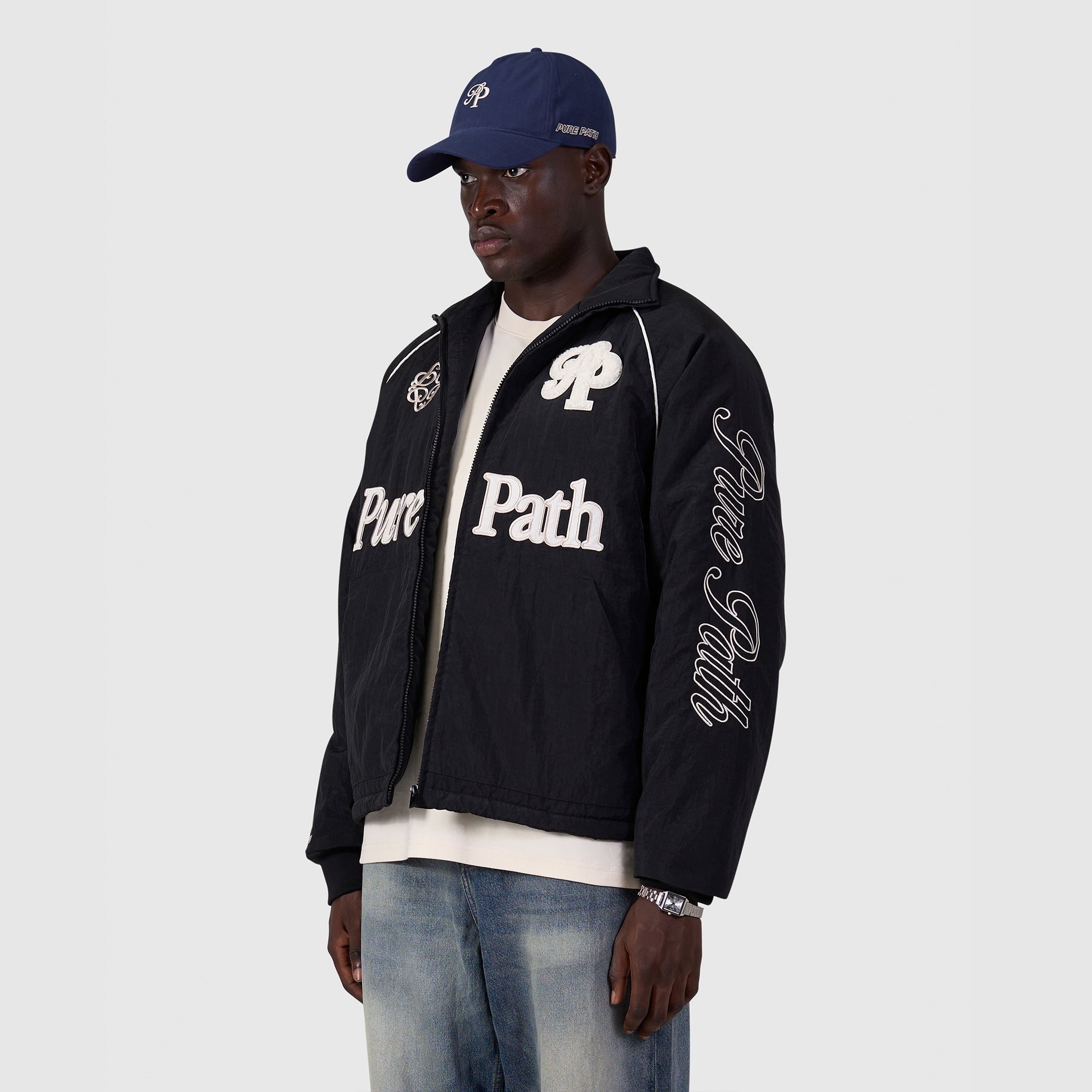 Rooted By Friendship Bomber Jacket | Black