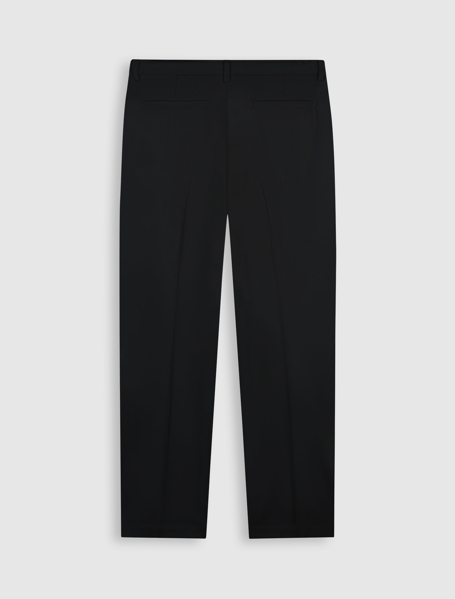 Pleated twill pants | Black