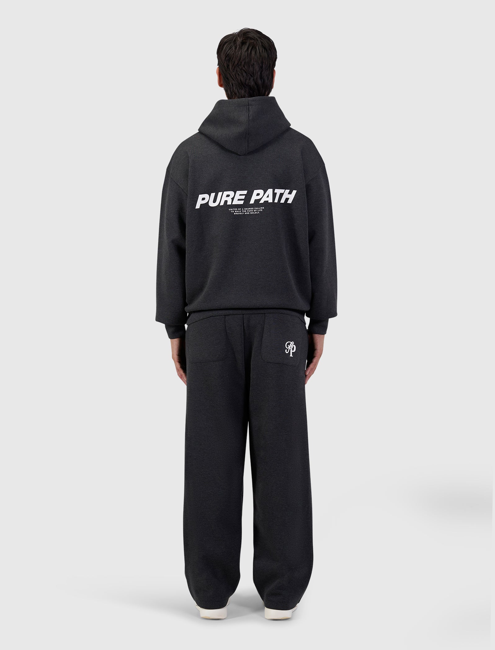 Initials Interlock Sweatpants | Black