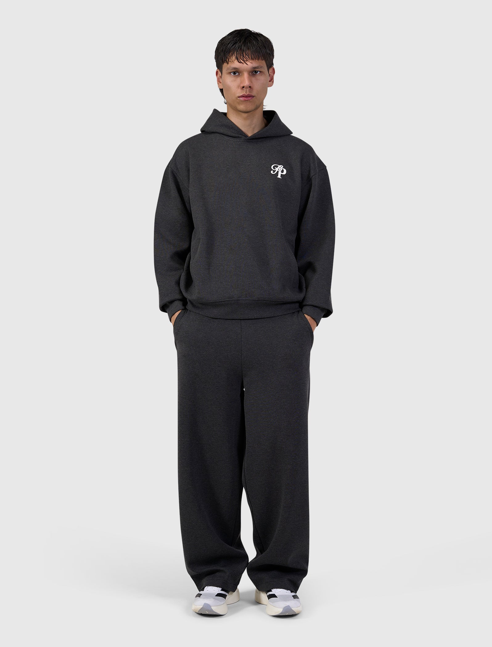 Initials Interlock Sweatpants | Black