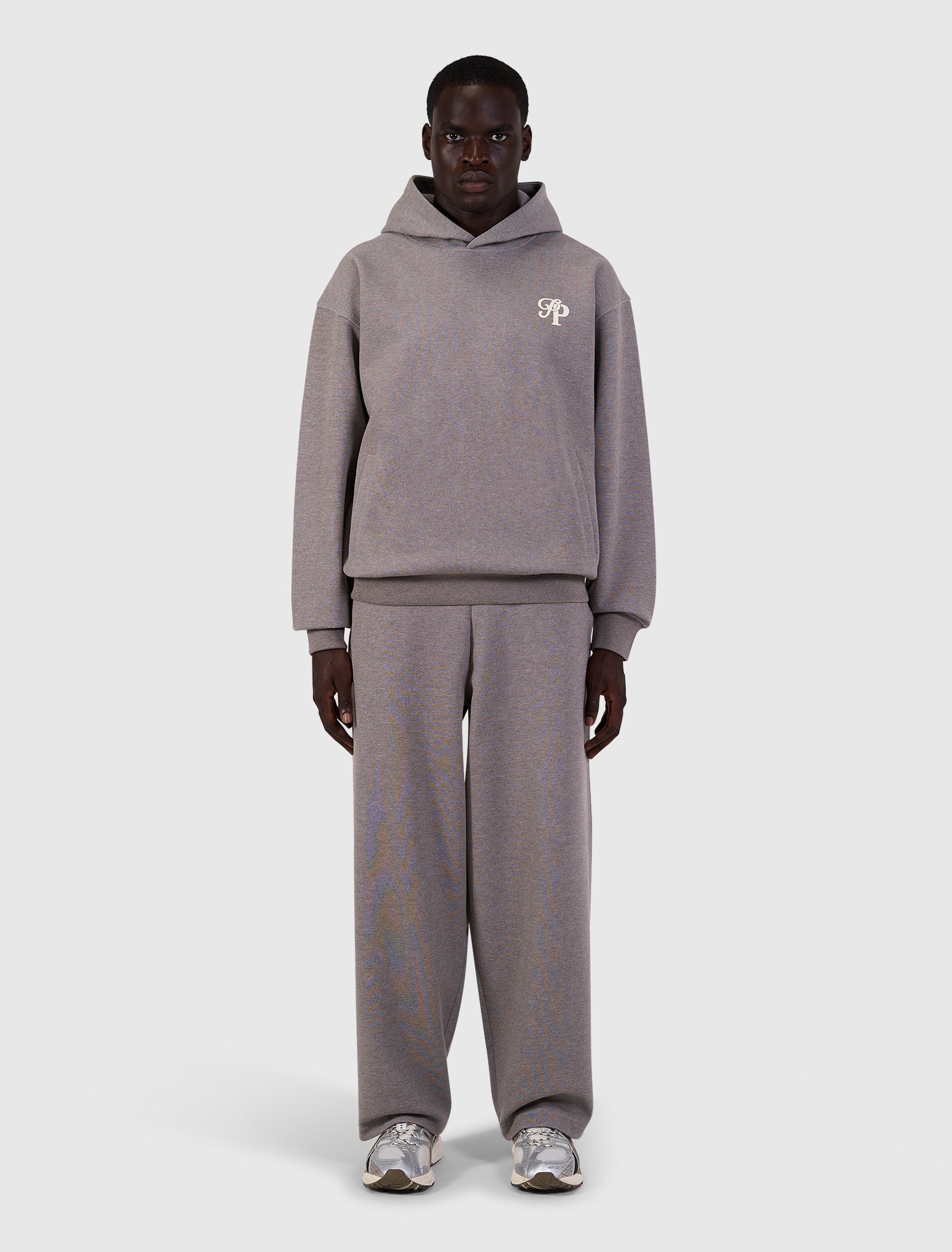Initials Interlock Sweatpants | Brown