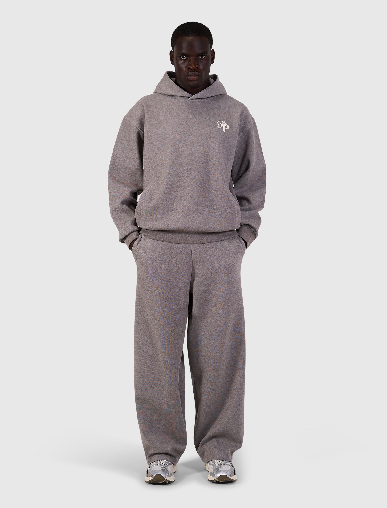 Initials Interlock Sweatpants | Brown