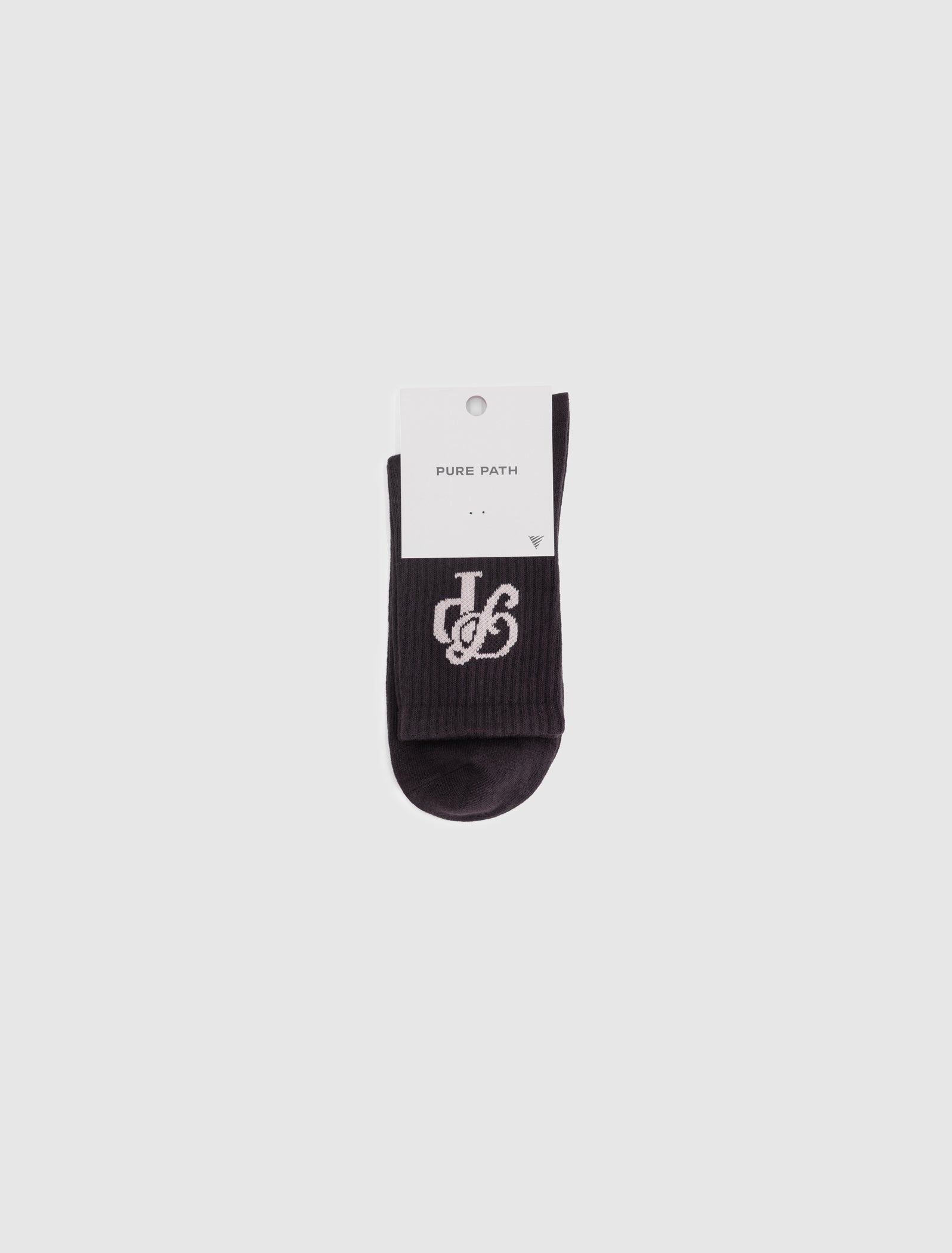 Initials Socks | Dark Brown