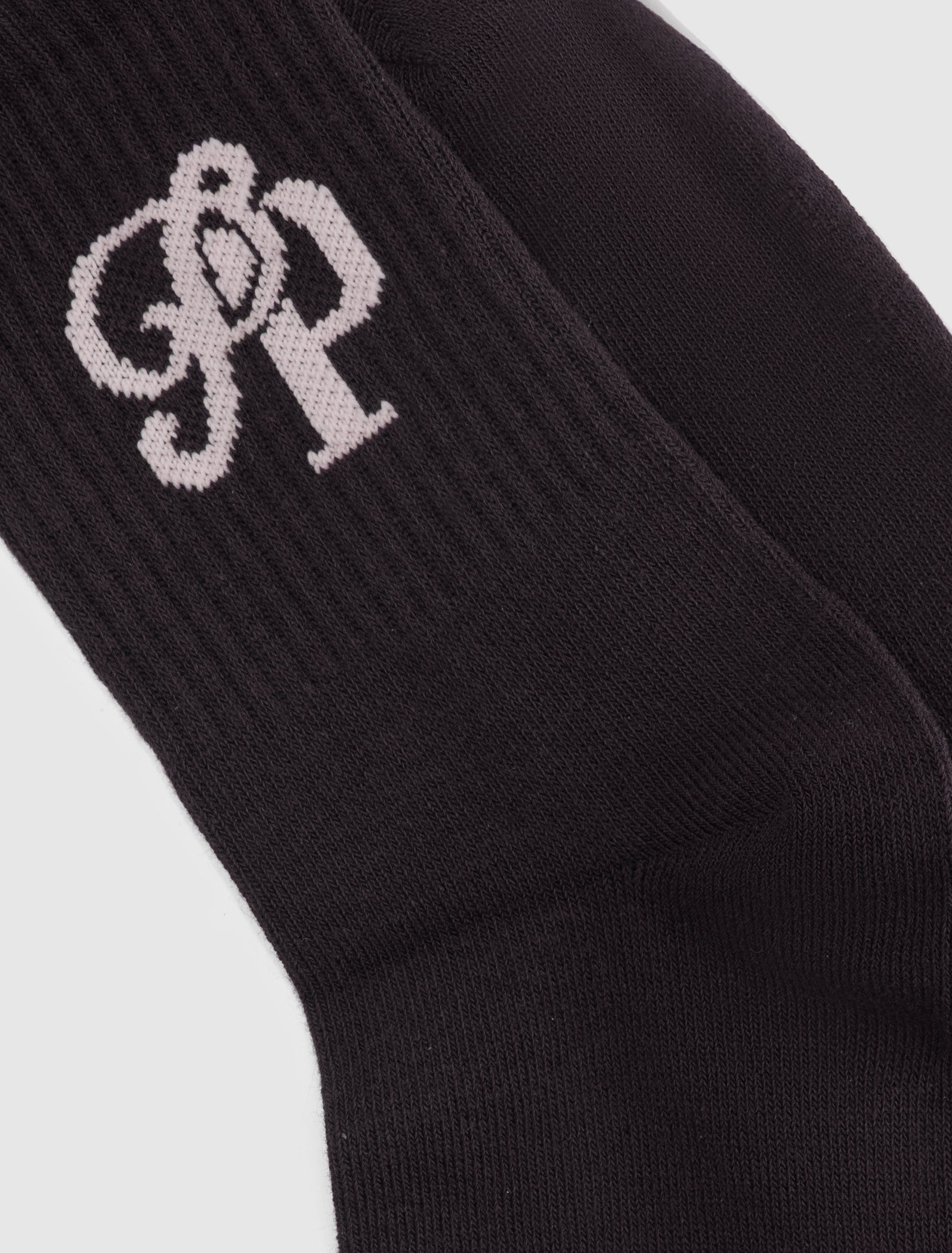 Initials Socks | Dark Brown