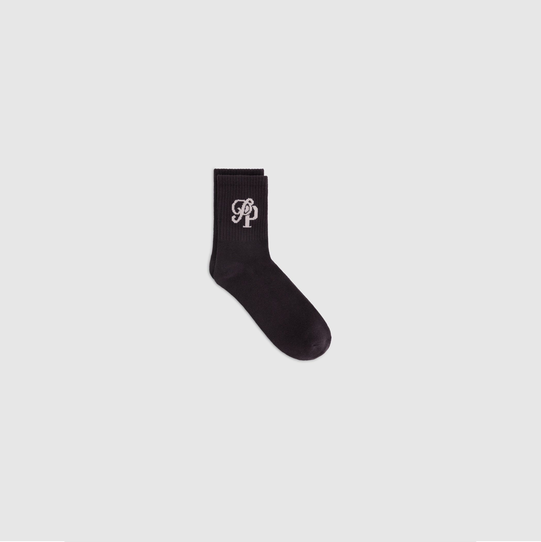 Initials Socks | Dark Brown