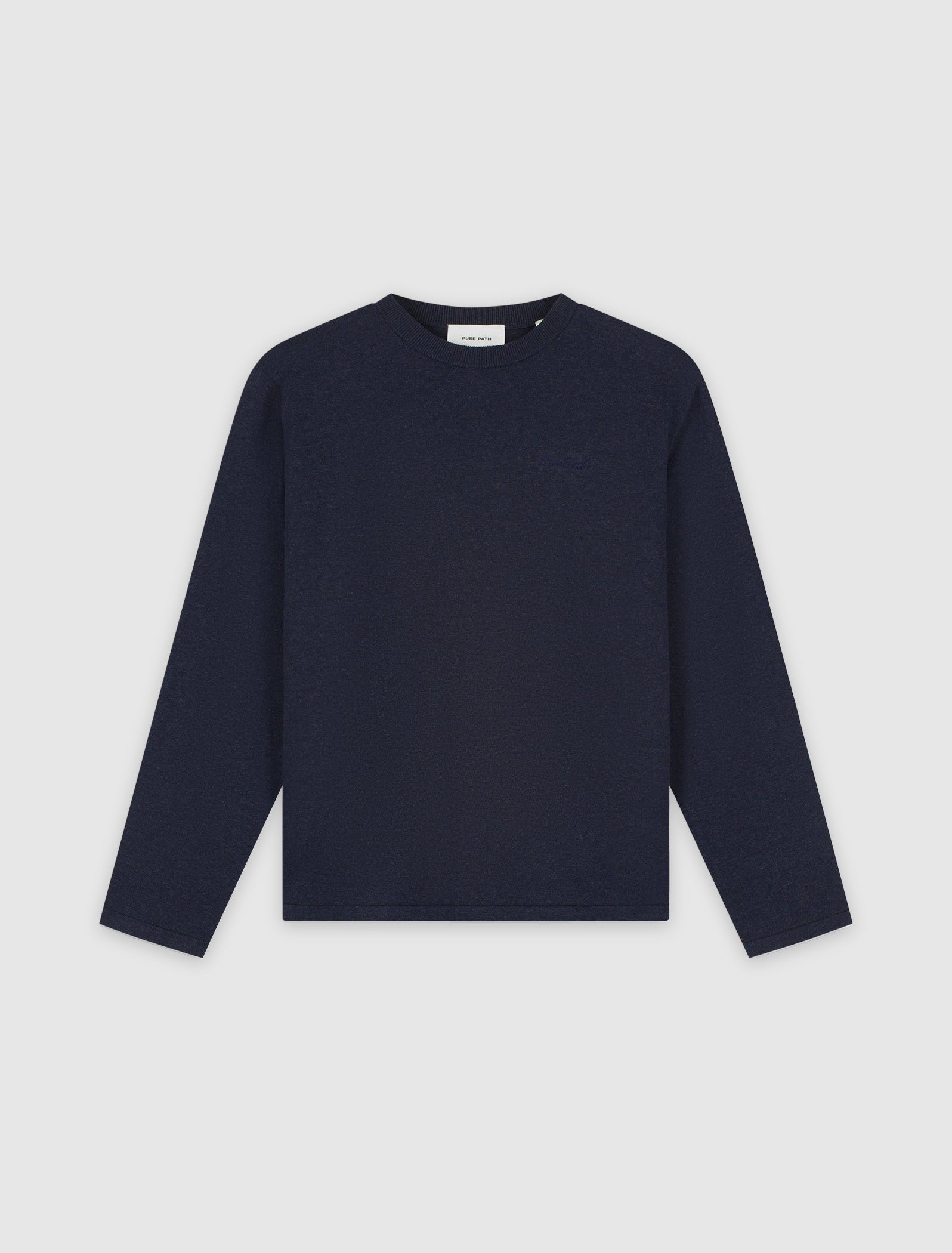 Flat Knit Sweater | Dark Navy