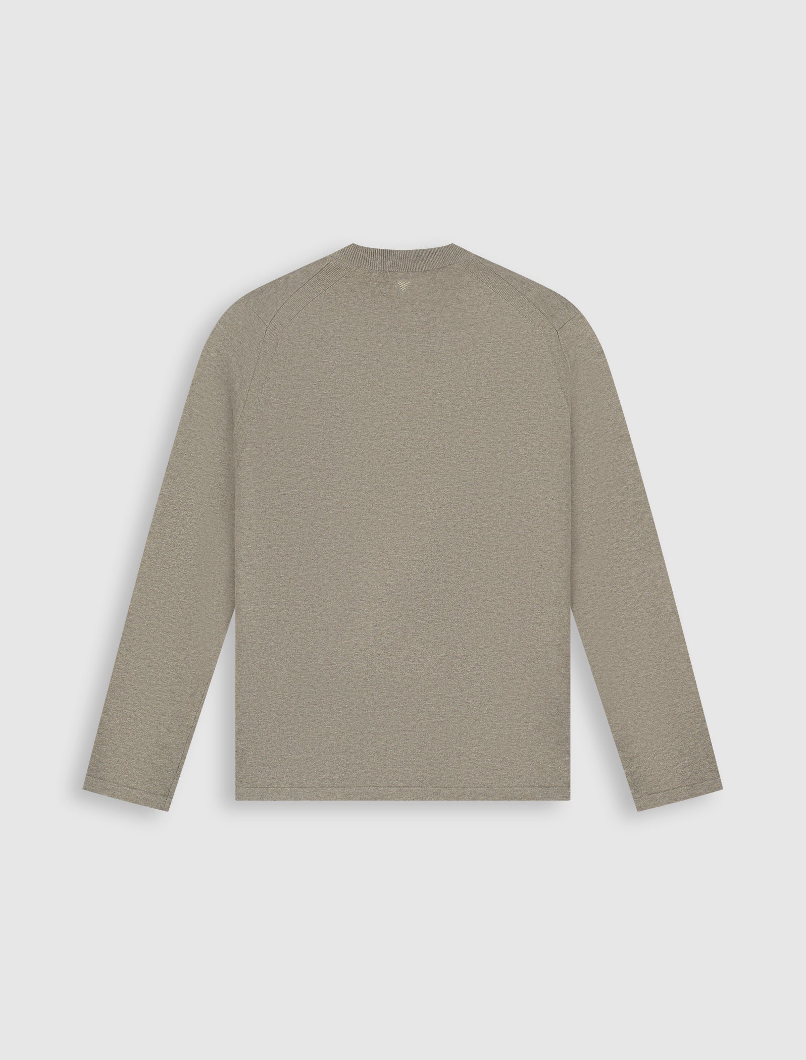 Flat Knit Sweater | Taupe Melange