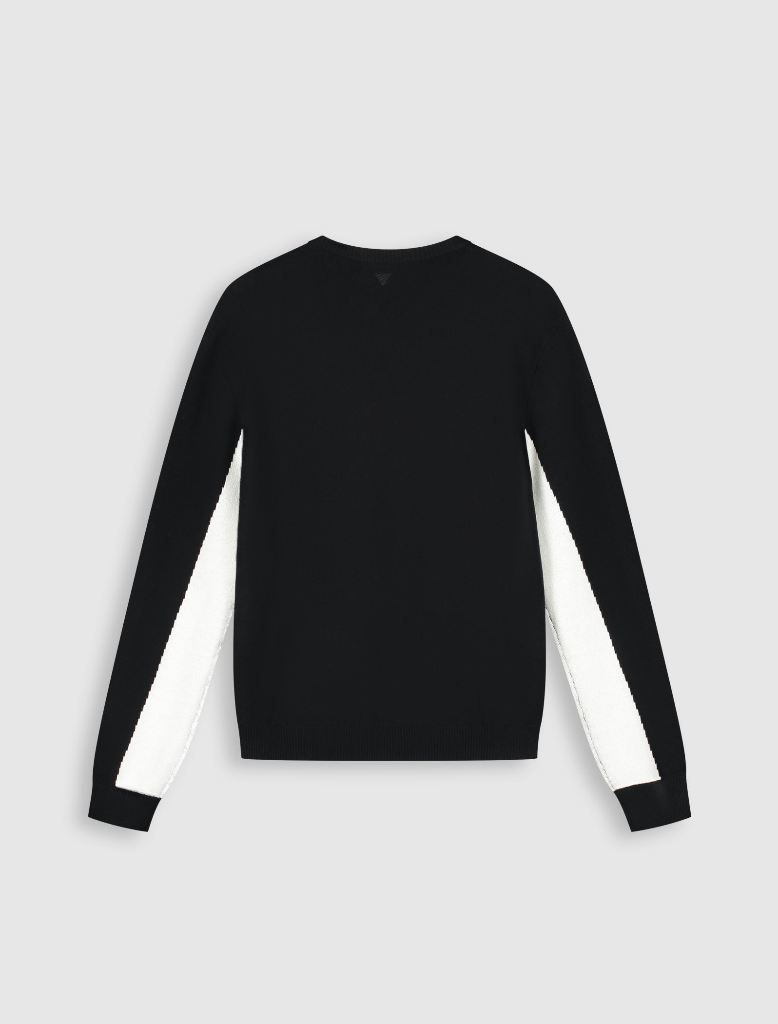 Jacquard Pure Knit Sweater | Black