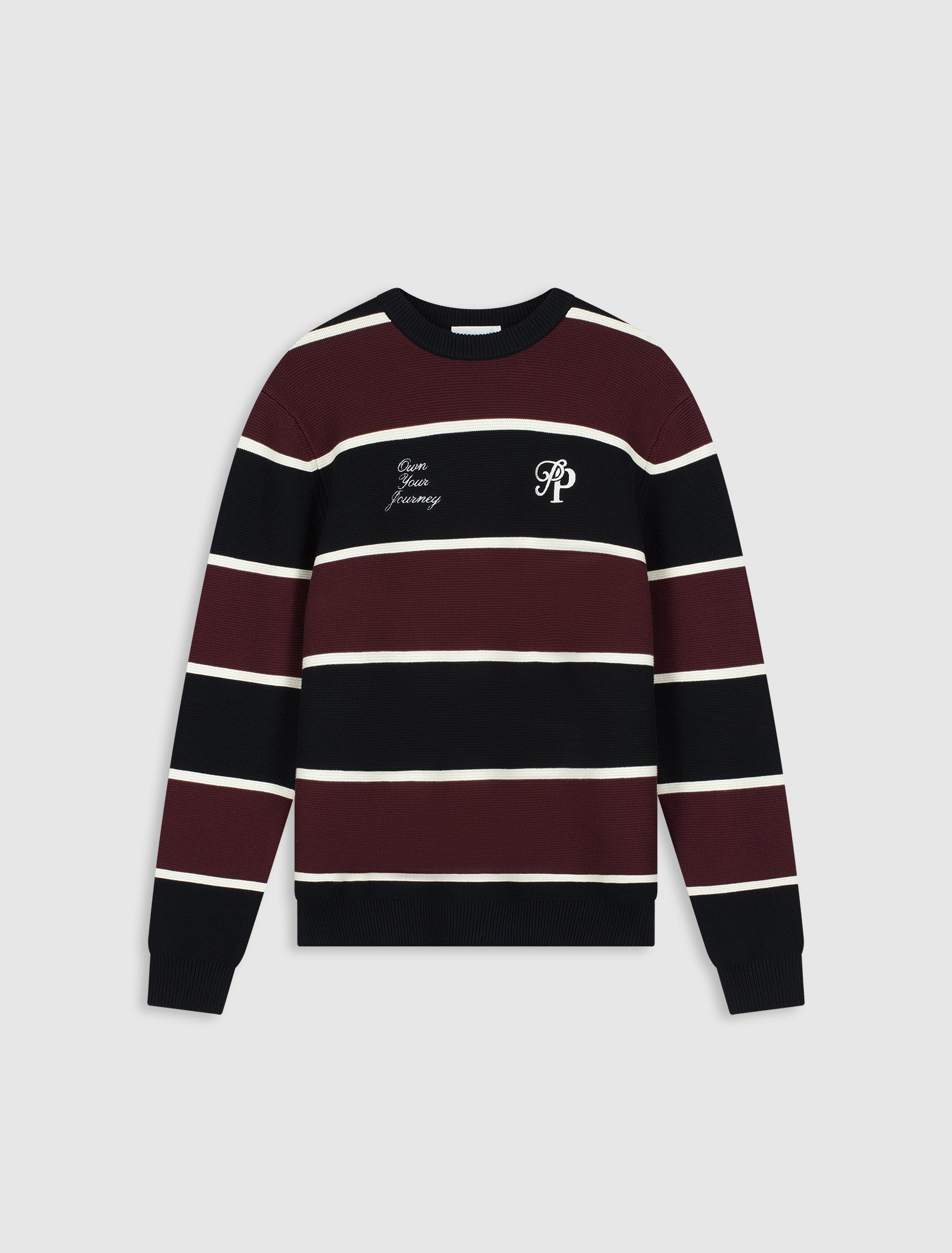Striped Knit Sweater | Black