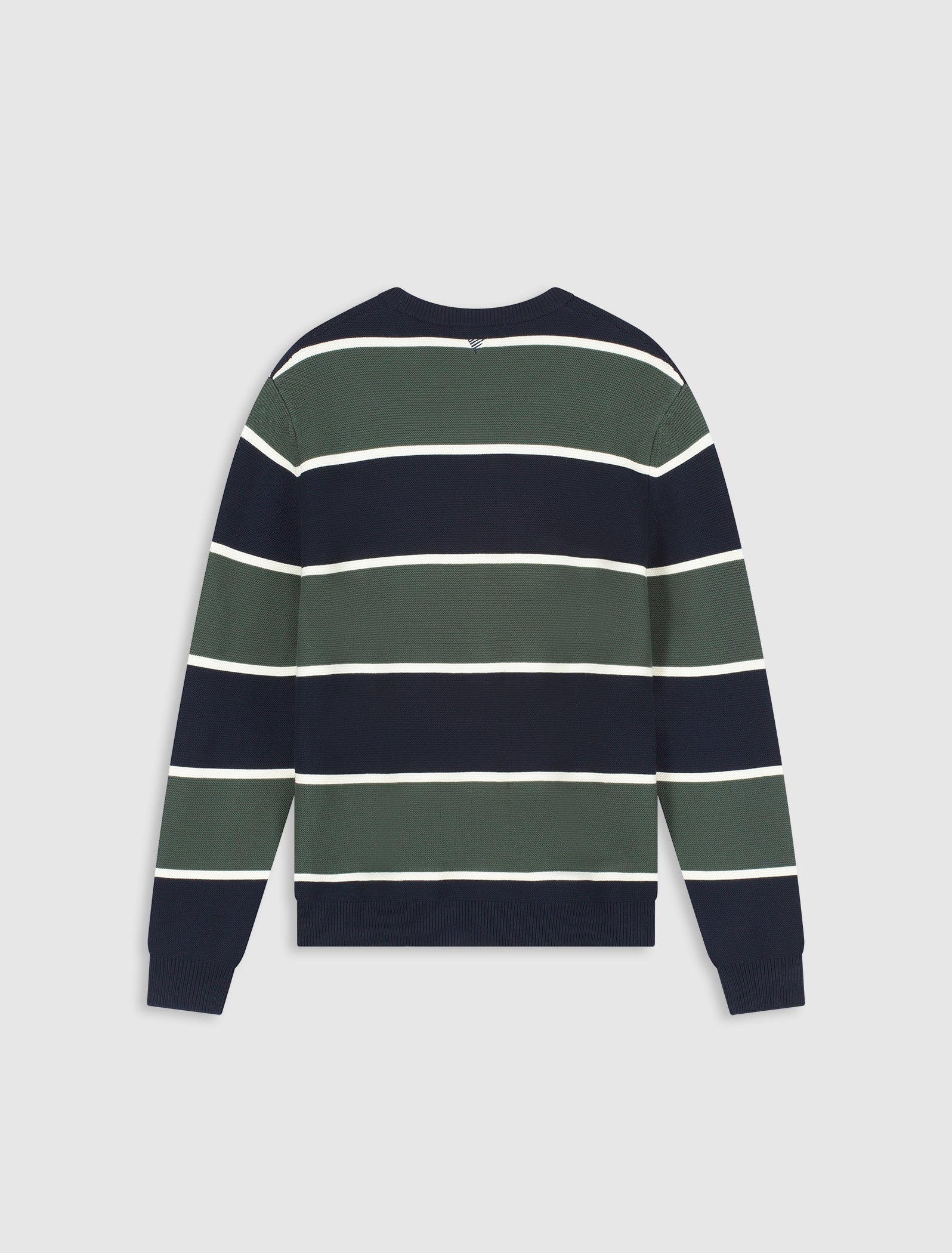 Striped Knit Sweater | Dark Navy