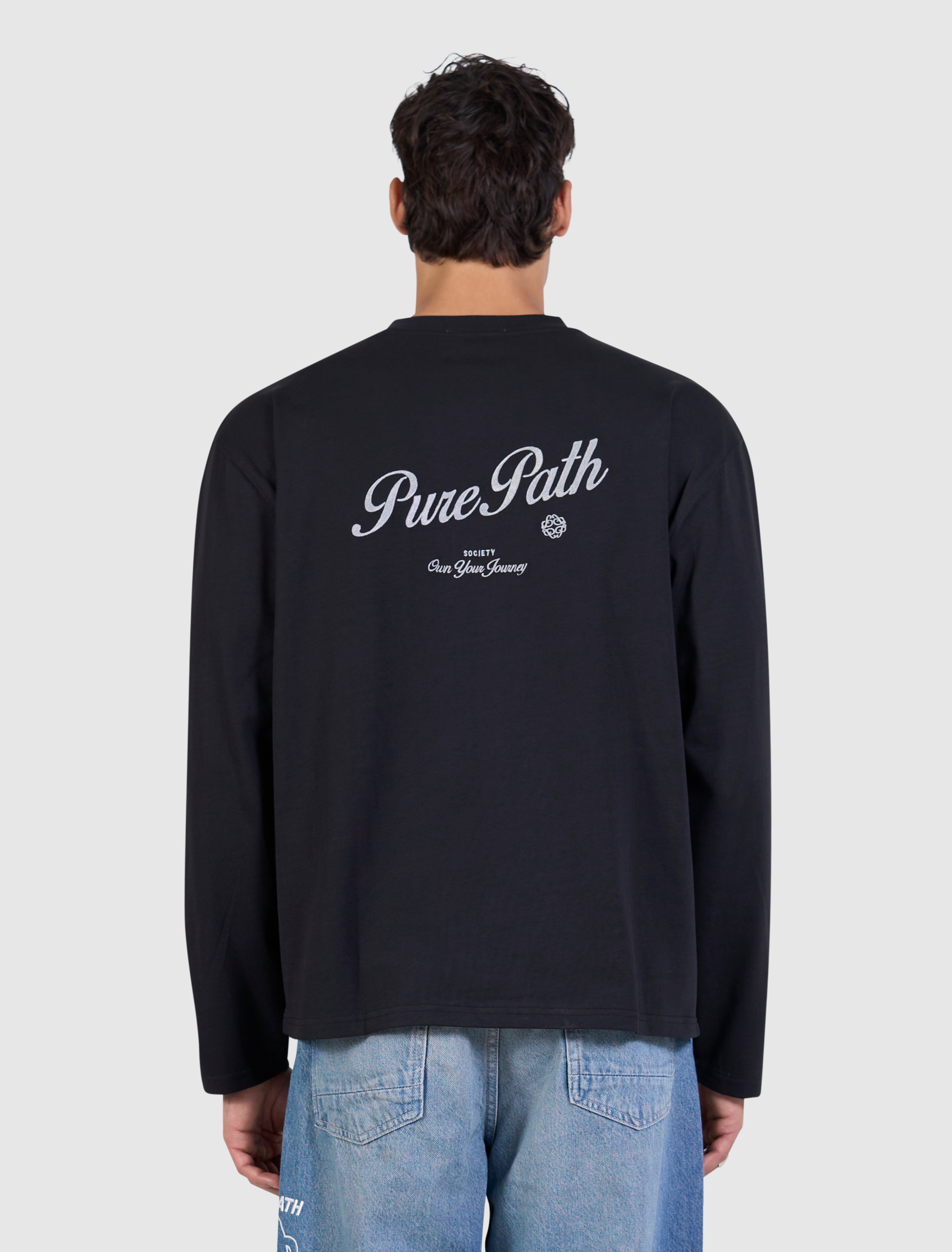 Society Longsleeve T-shirt | Black