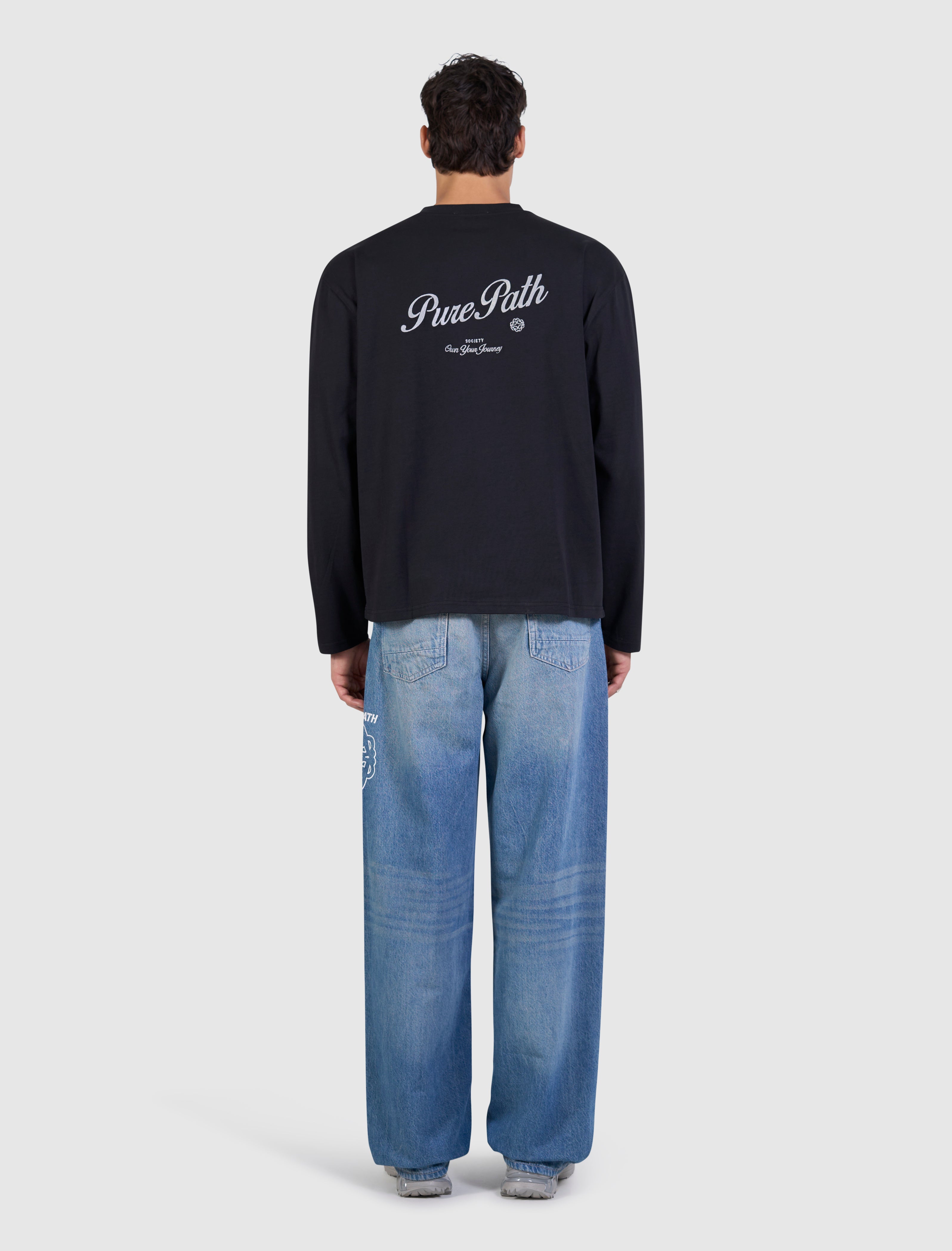 Society Longsleeve T-shirt | Black