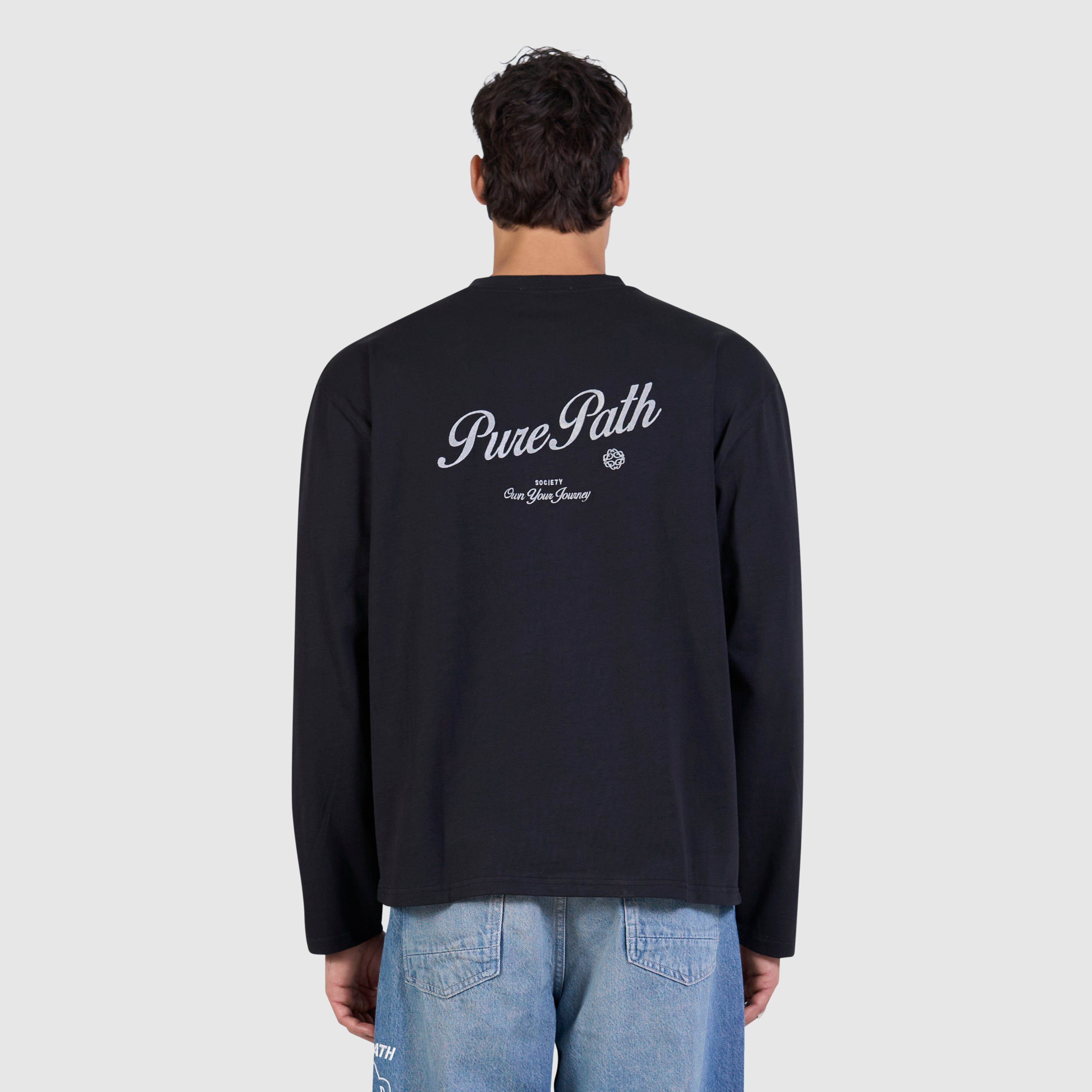 Society Longsleeve T-shirt | Black