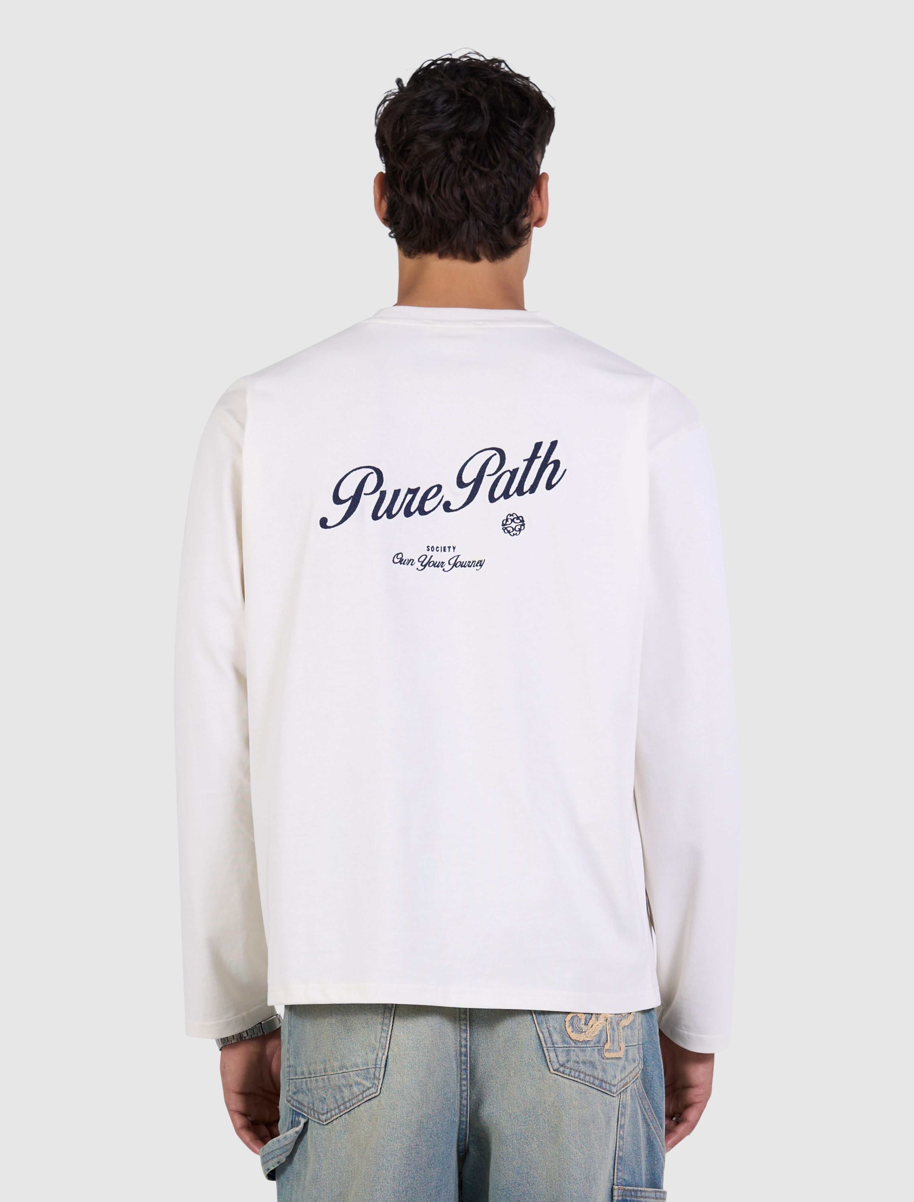 Society Longsleeve T-shirt | Off White
