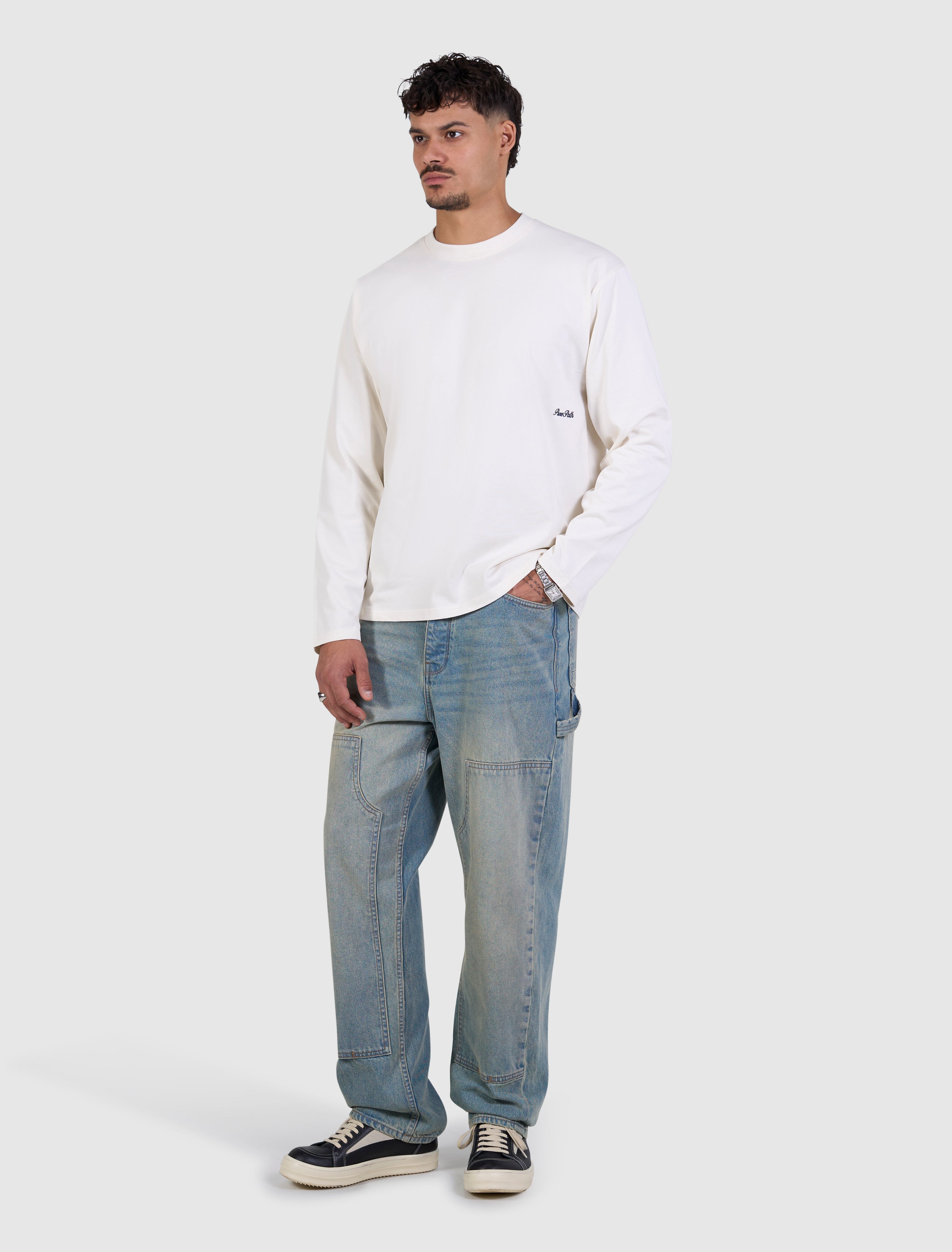 Society Longsleeve T-shirt | Off White