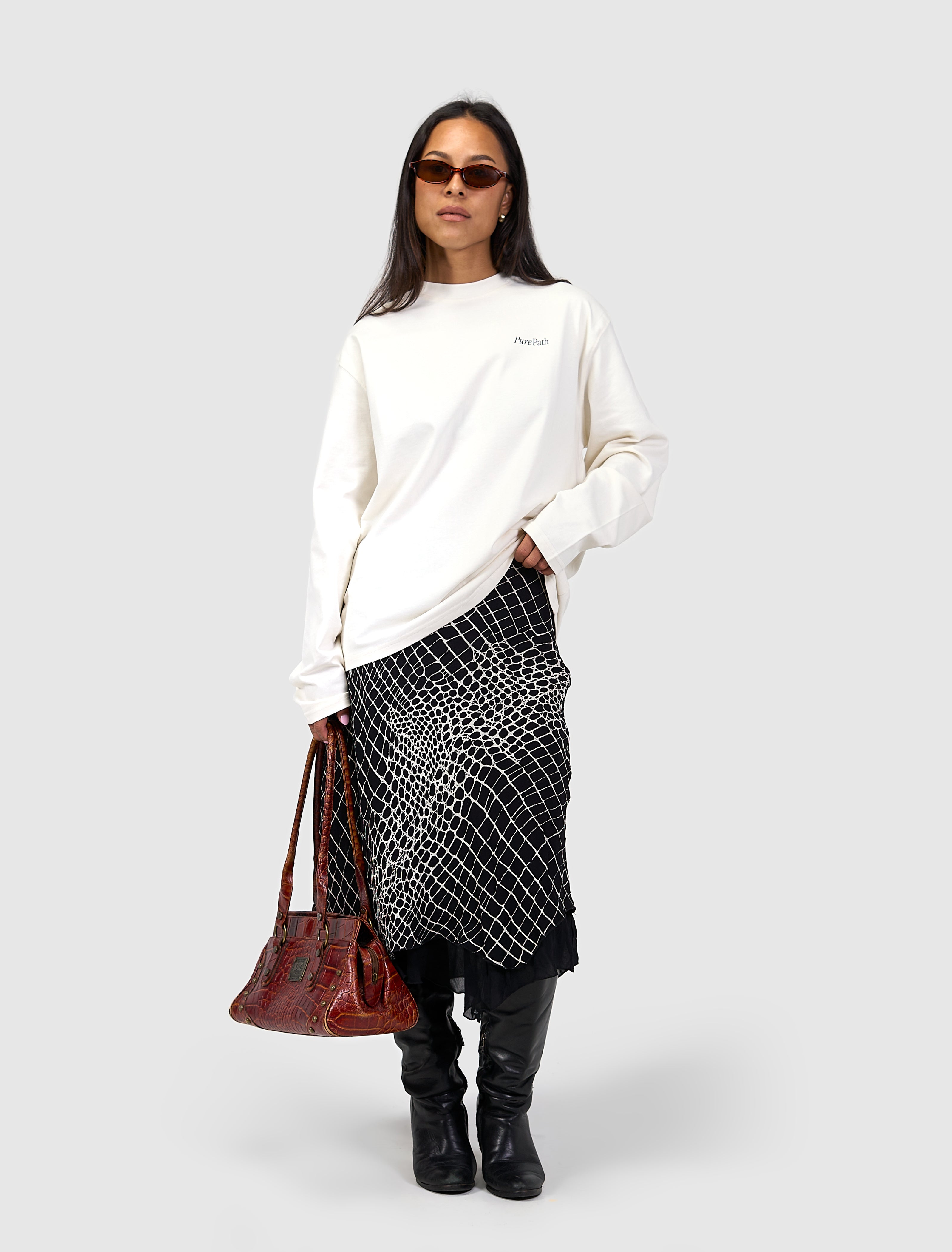 Mirror Logo Longsleeve T-shirt | Off White