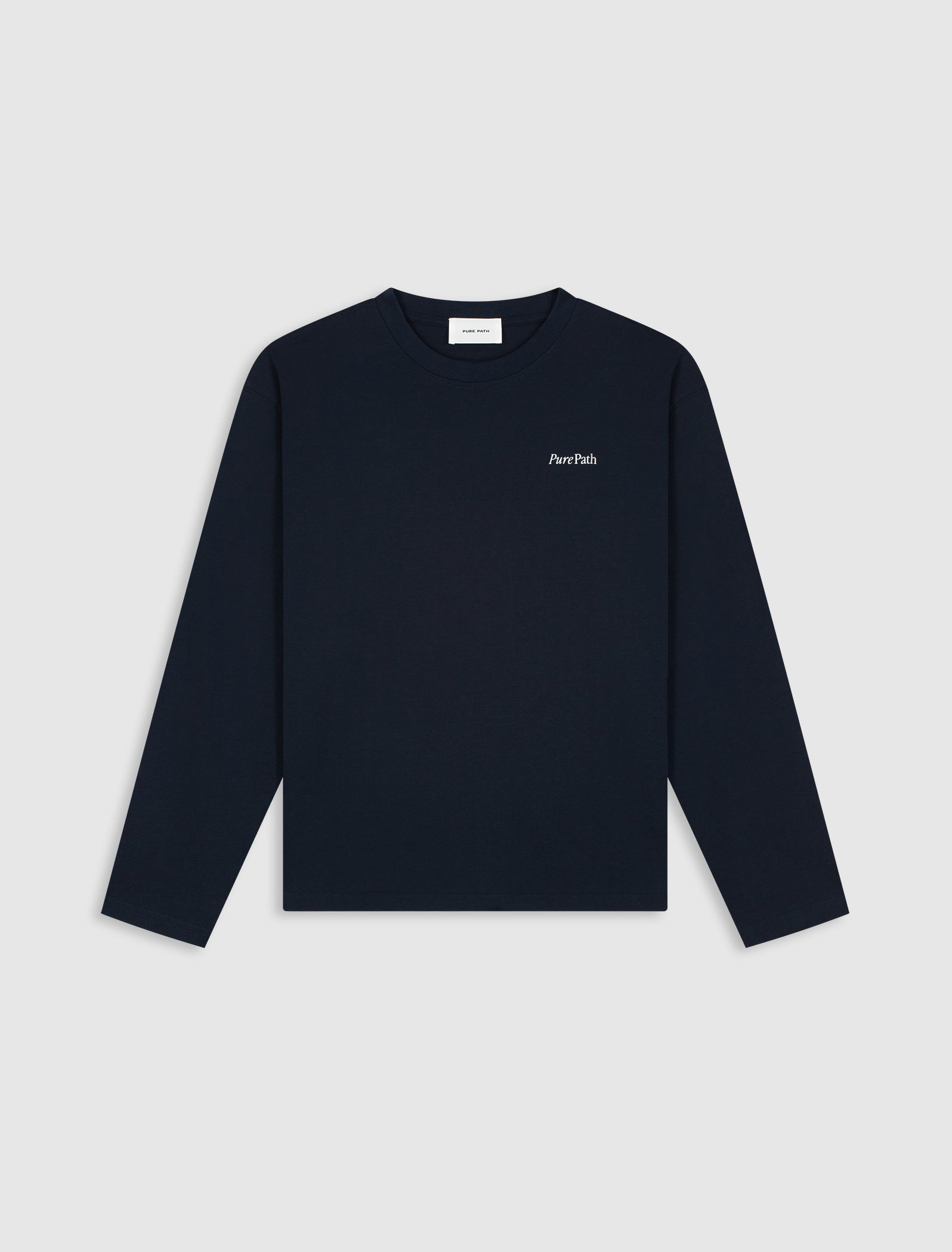 Mirror Logo Longsleeve T-shirt | Dark Navy