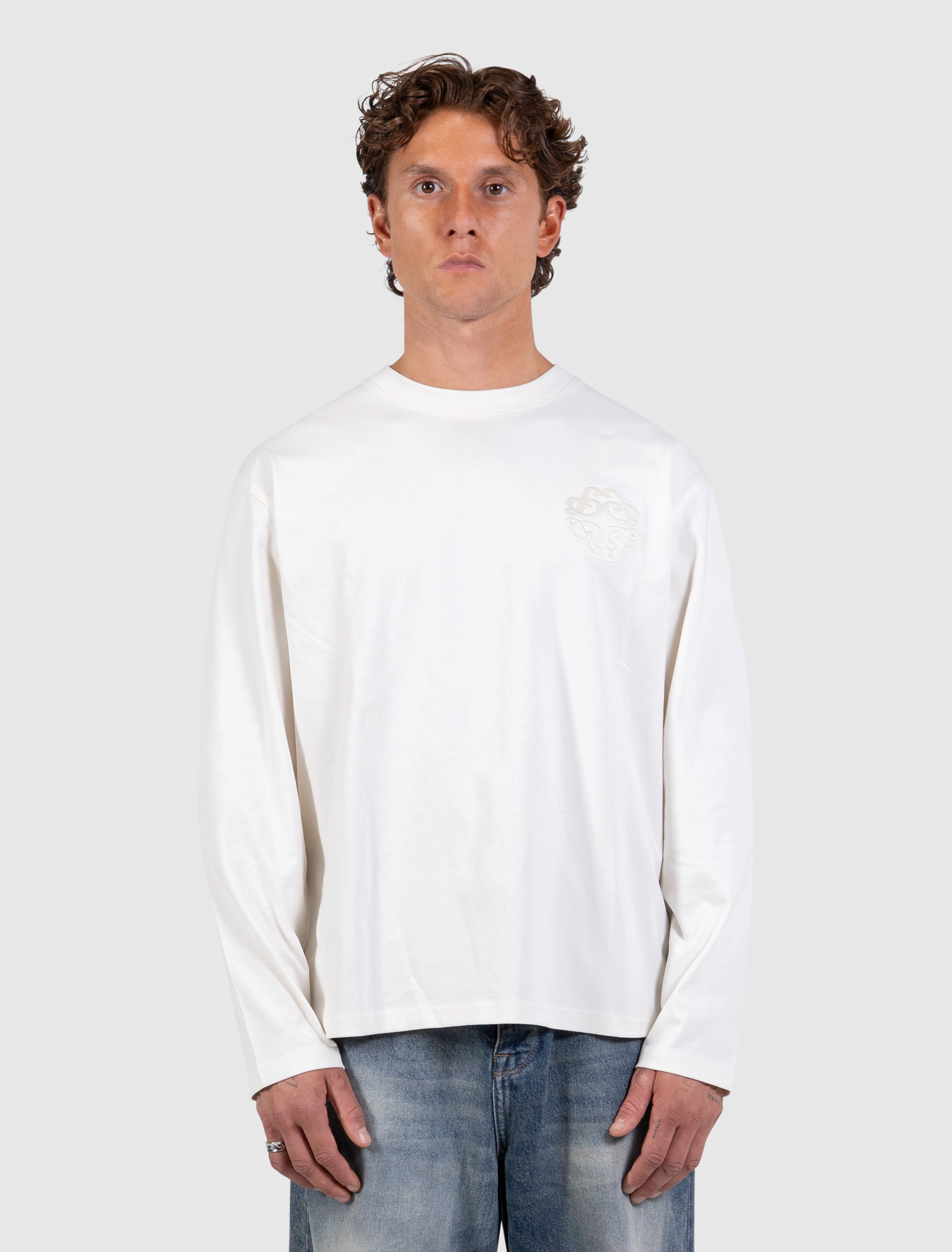 Emblem Logo Longsleeve T-shirt | Off White