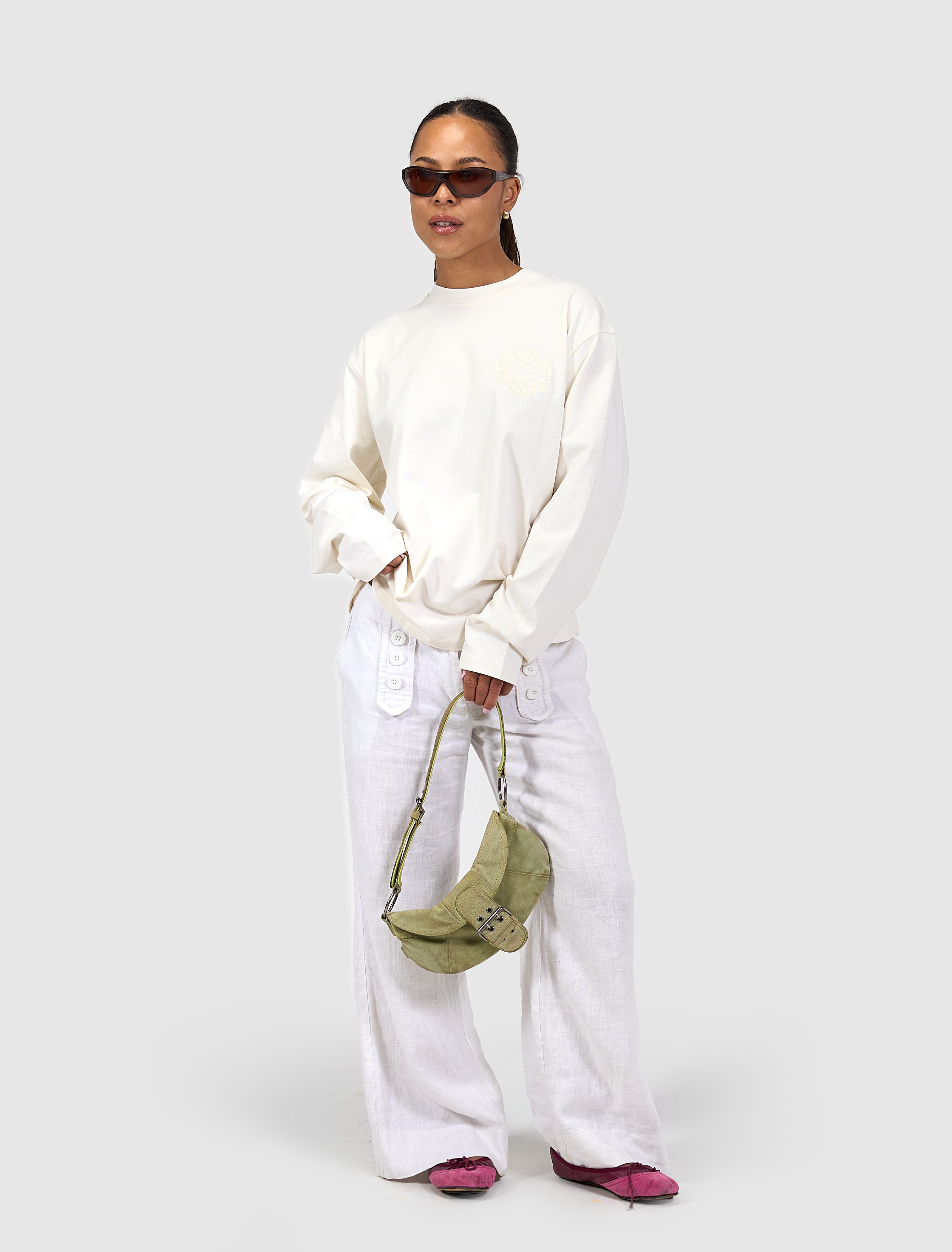 Emblem Logo Longsleeve T-shirt | Off White