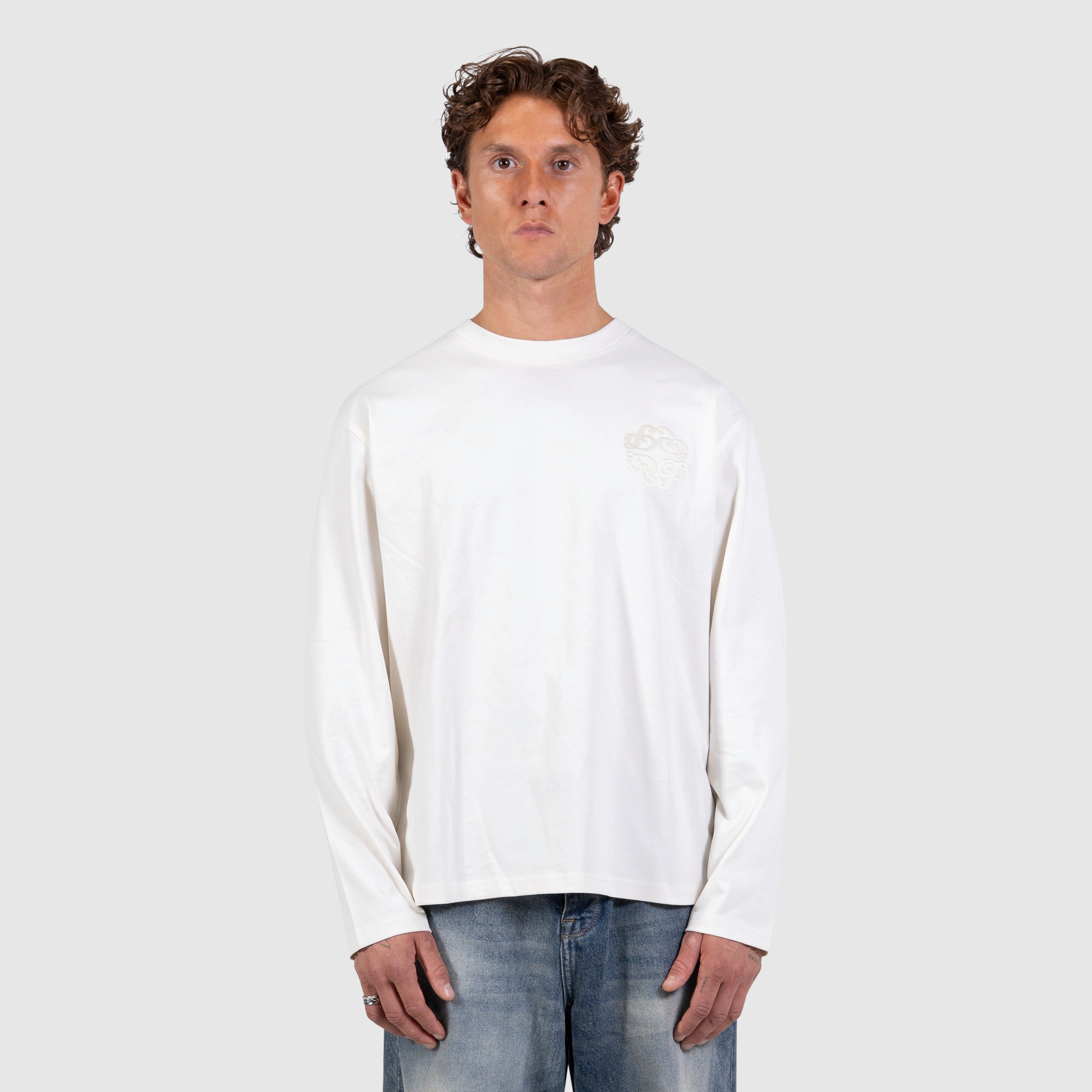 Emblem Logo Longsleeve T-shirt | Off White