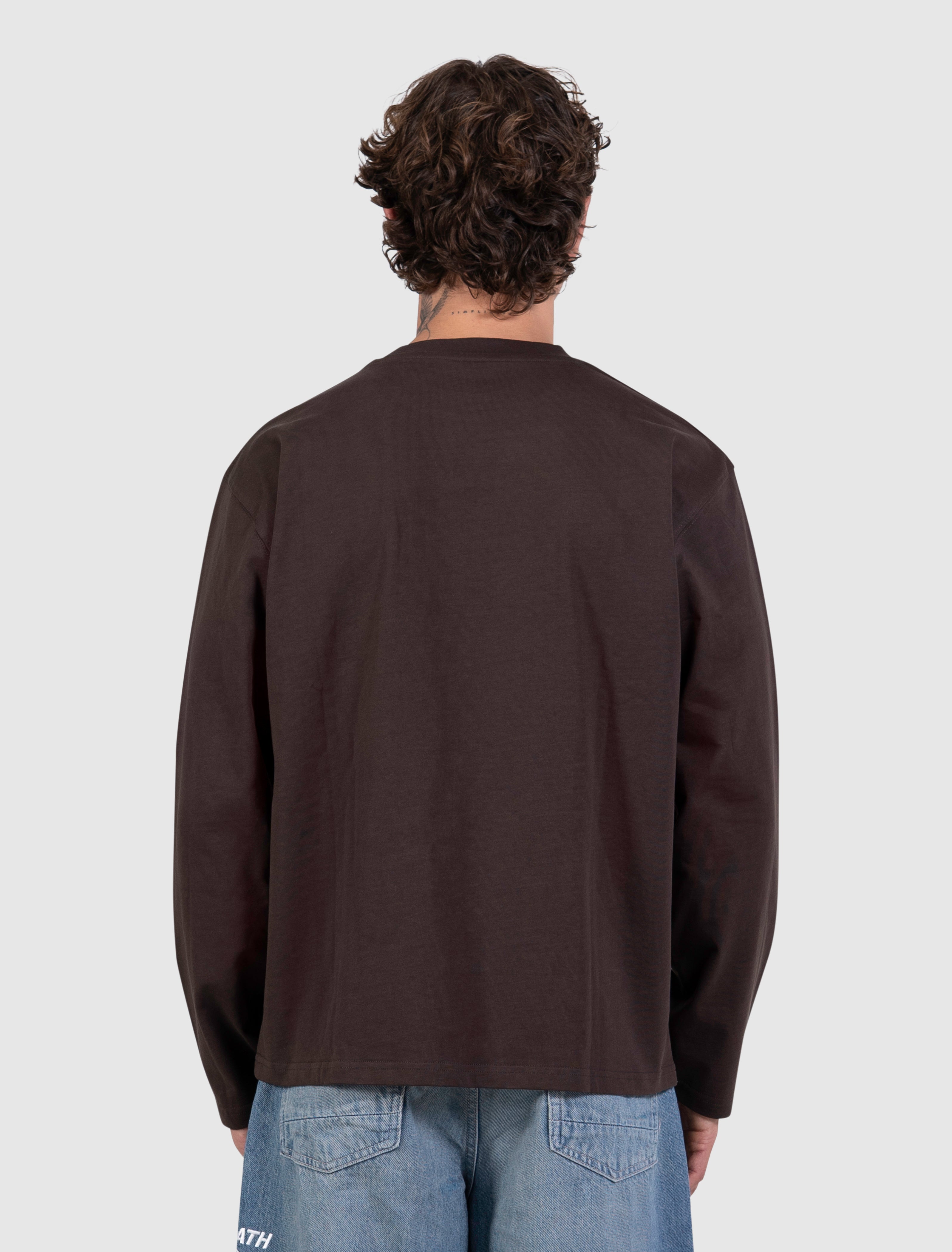 Emblem Logo Longsleeve T-shirt | Dark Brown
