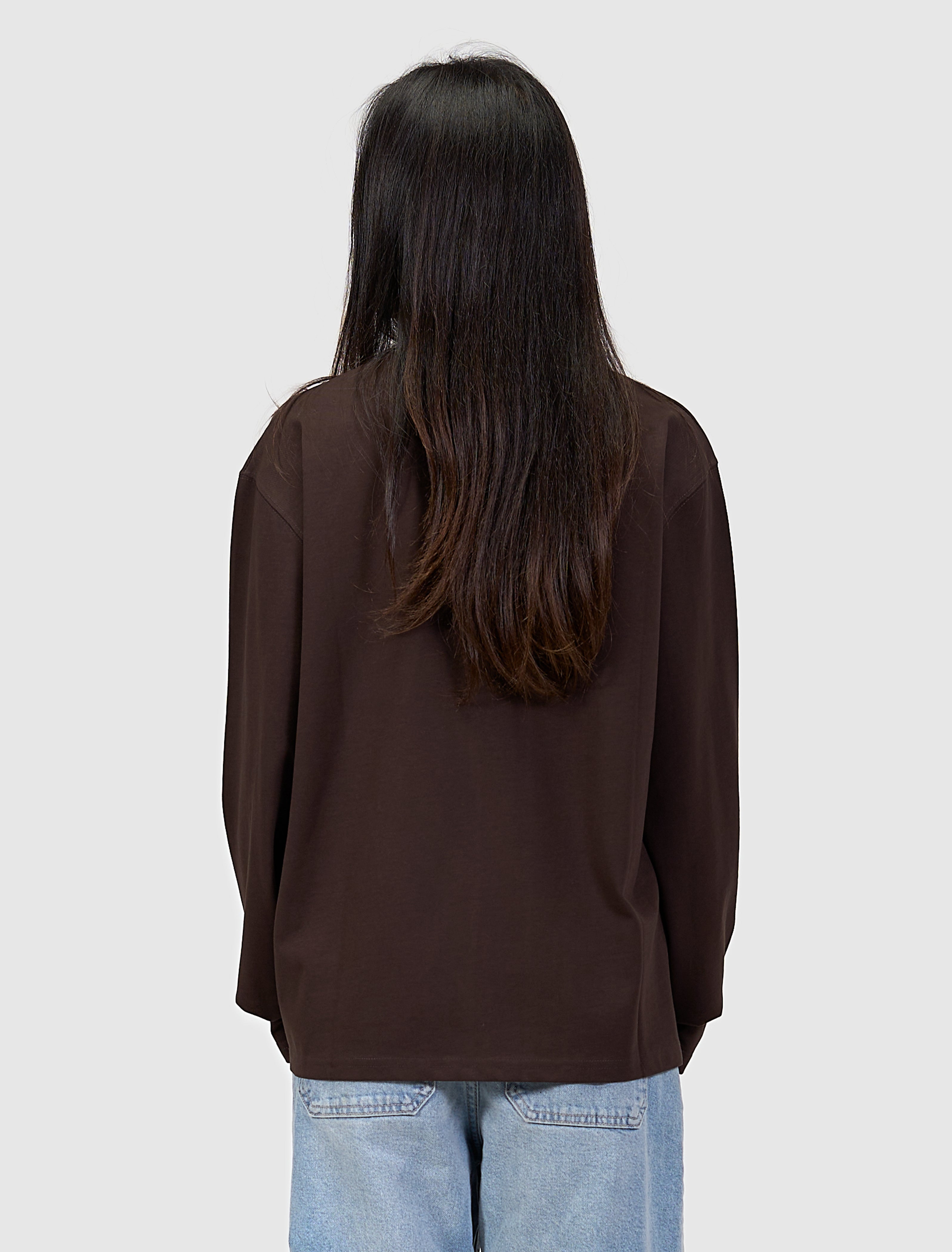 Emblem Logo Longsleeve T-shirt | Dark Brown
