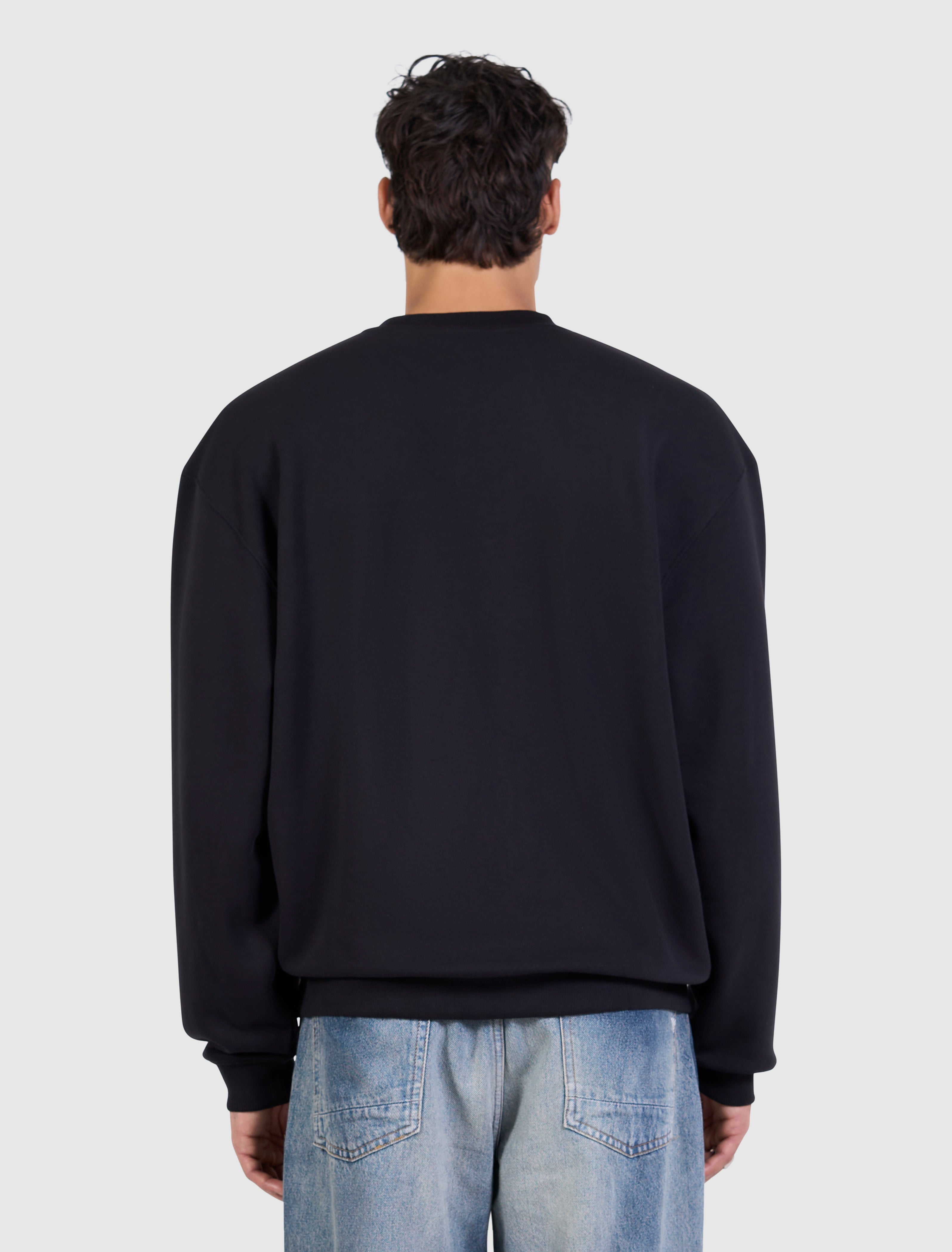 Essentials Initials Sweater | Black