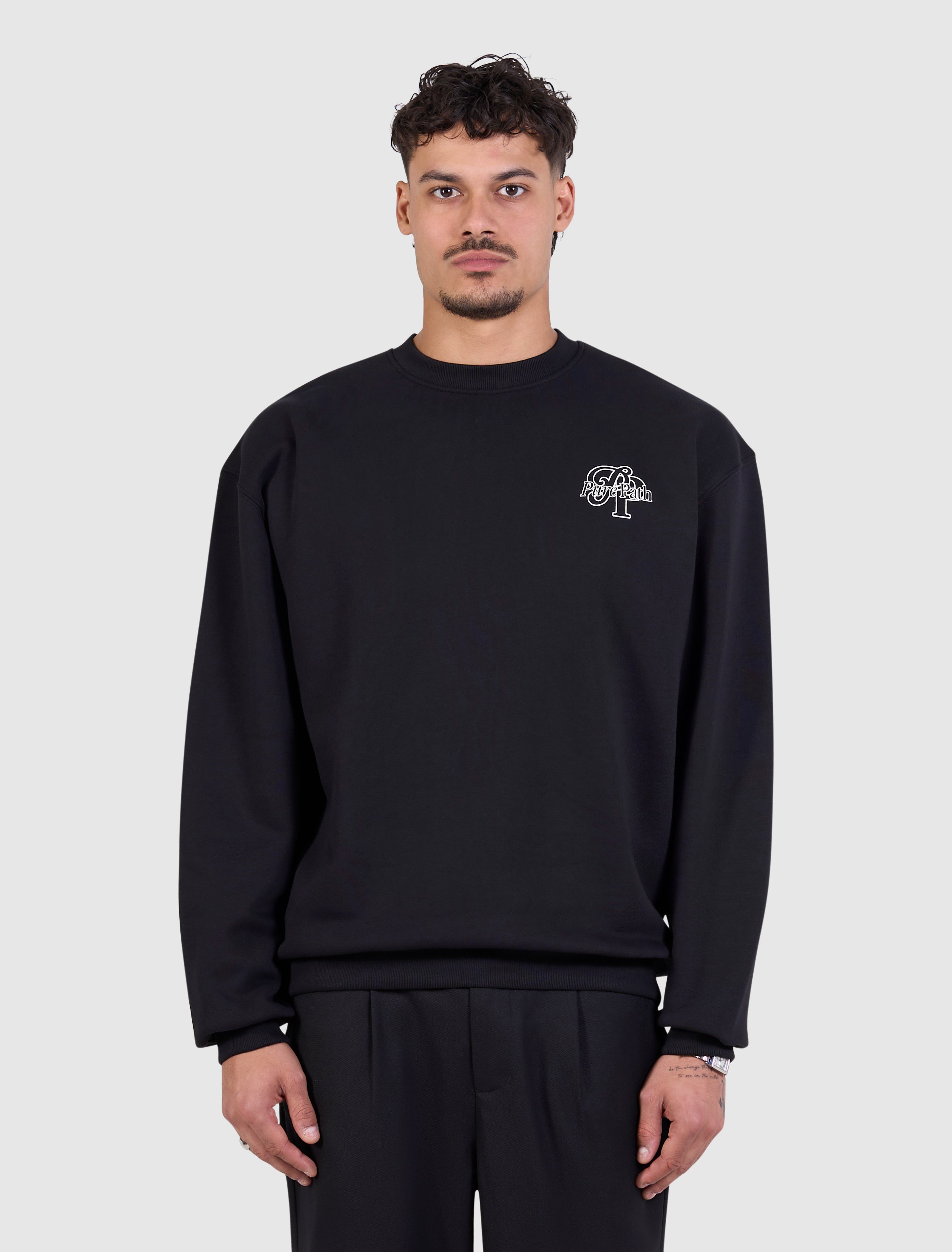 Initials Sweater | Black