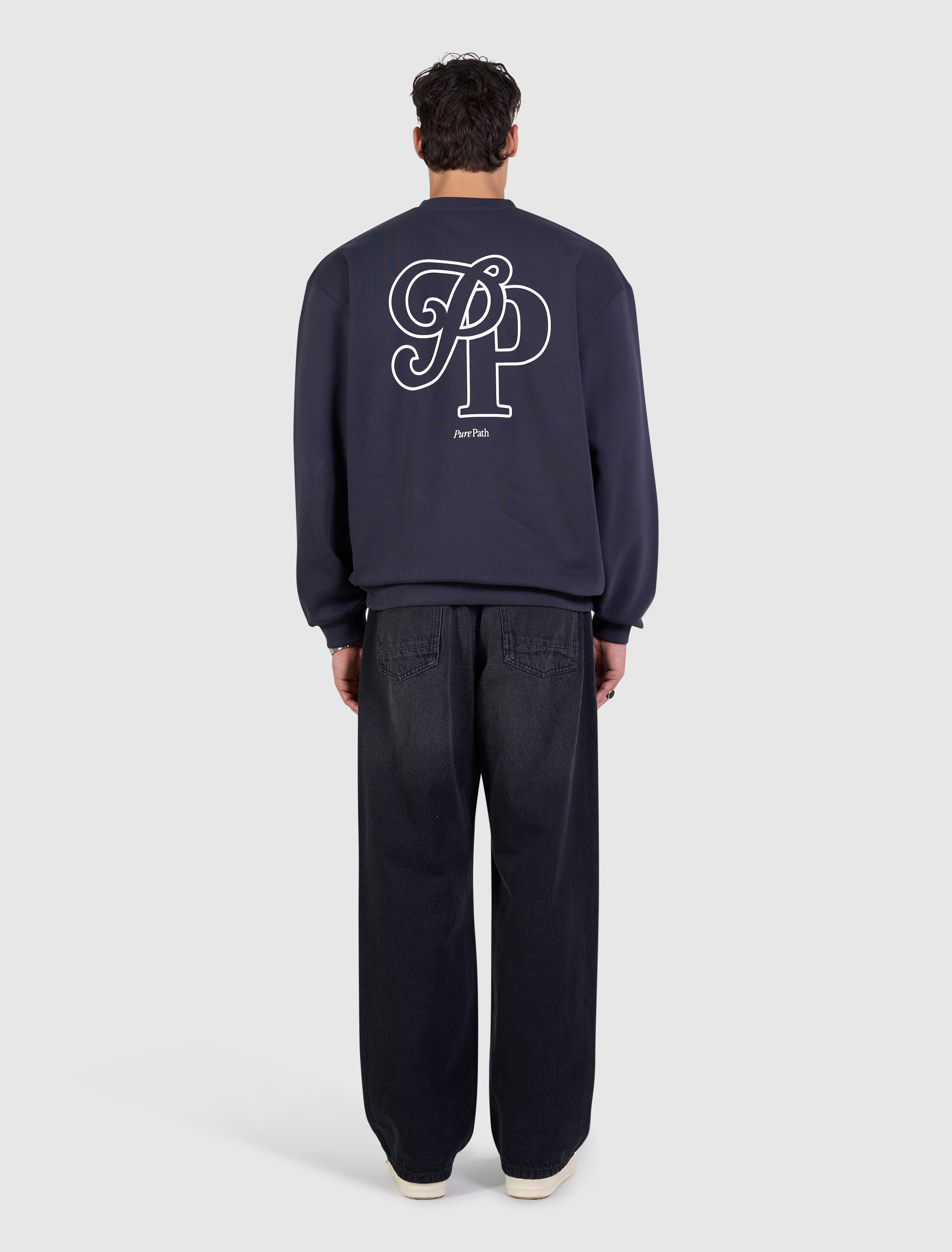 Initials Sweater | Dark Navy