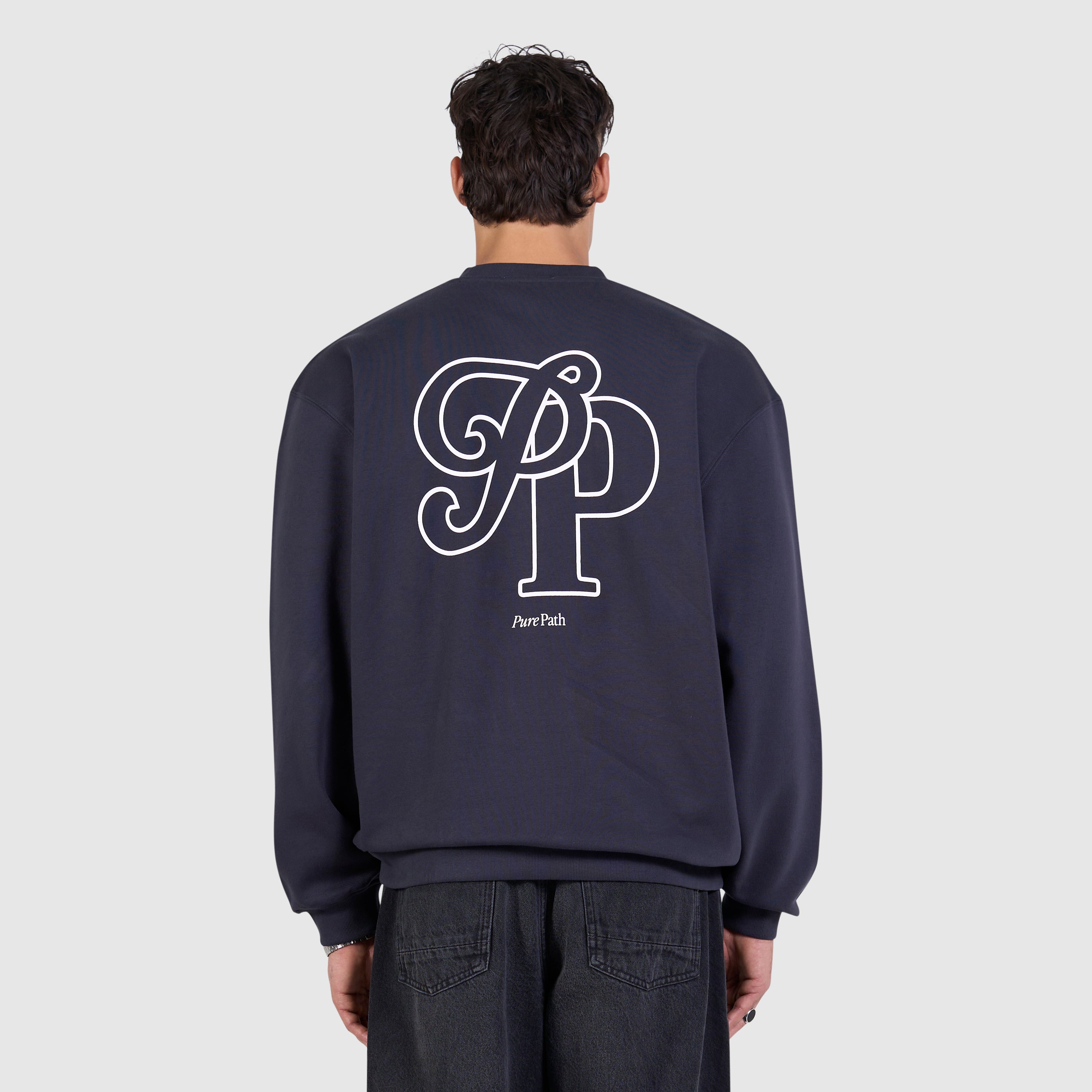 Initials Sweater | Dark Navy