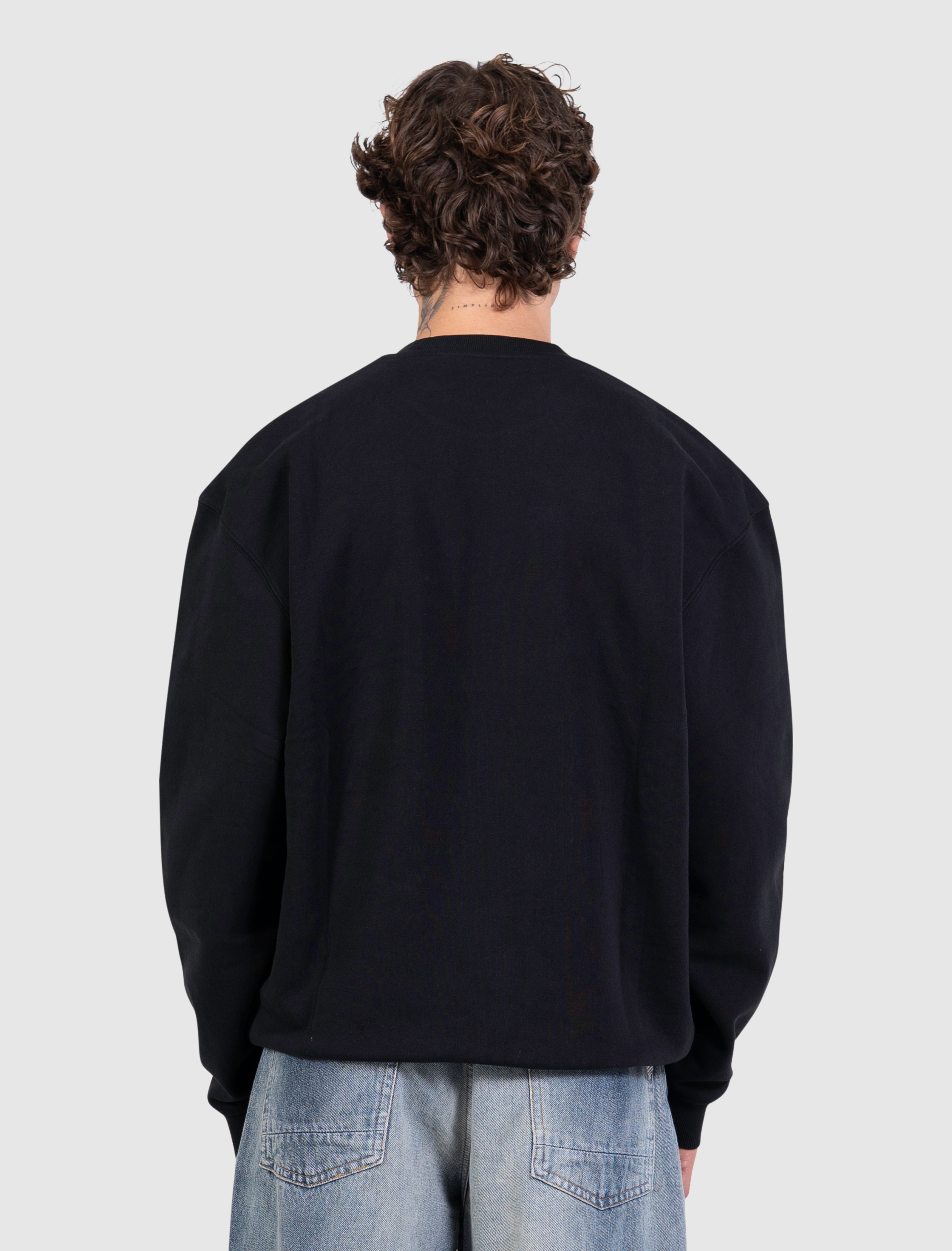Initials Emblem Sweater | Black
