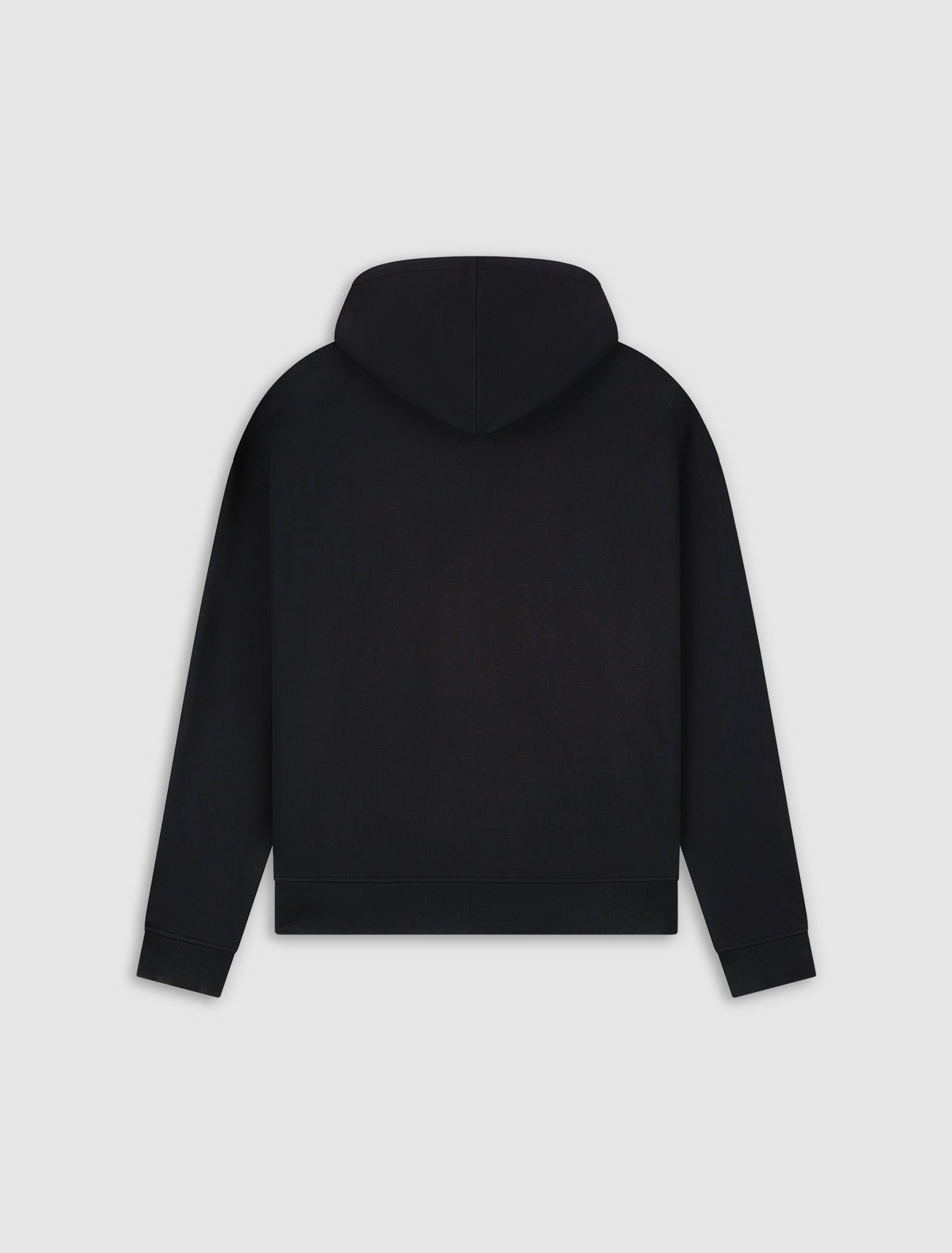Emblem Badge Full-zip Hoodie | Black