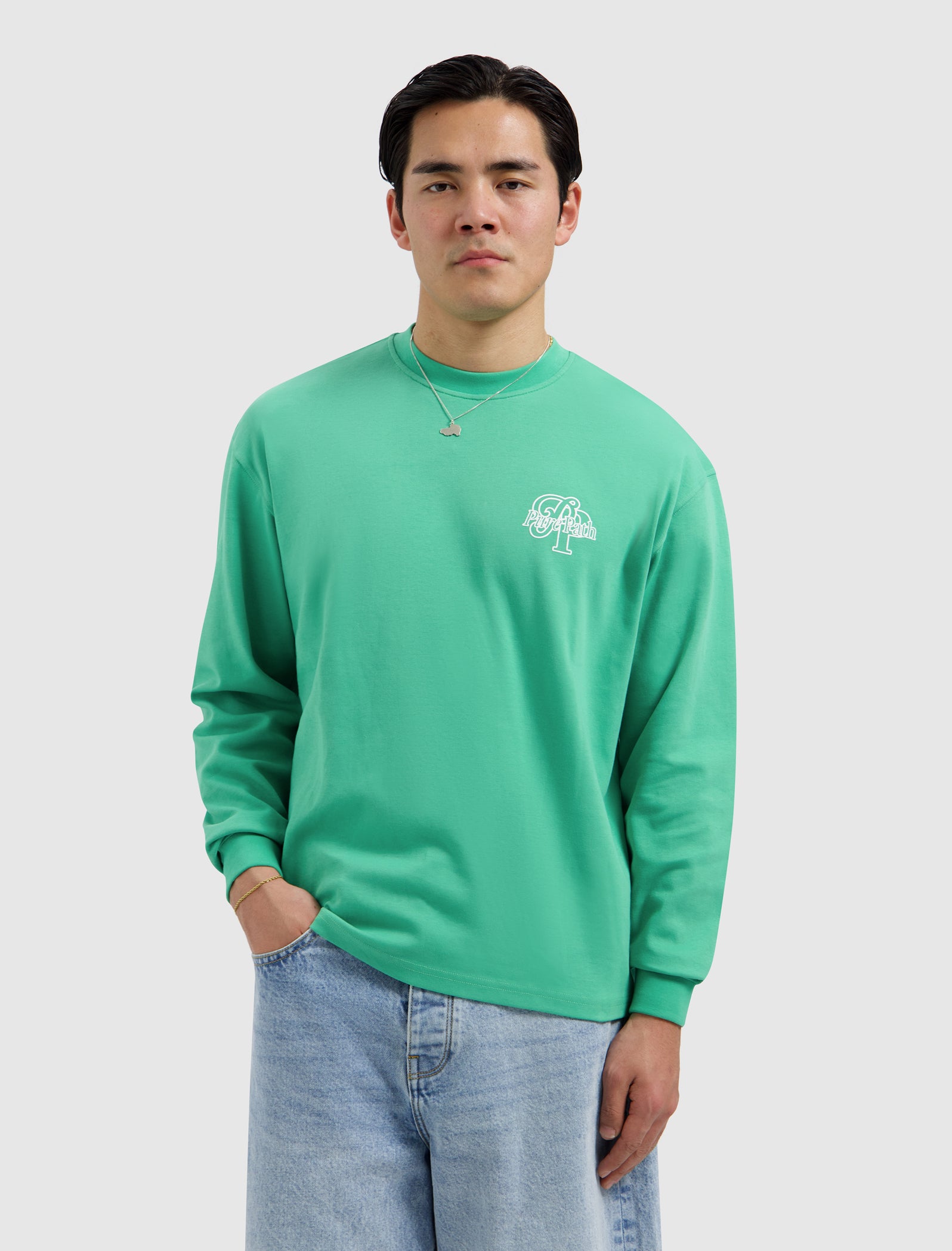 Initials Longsleeve T-shirt | Emerald
