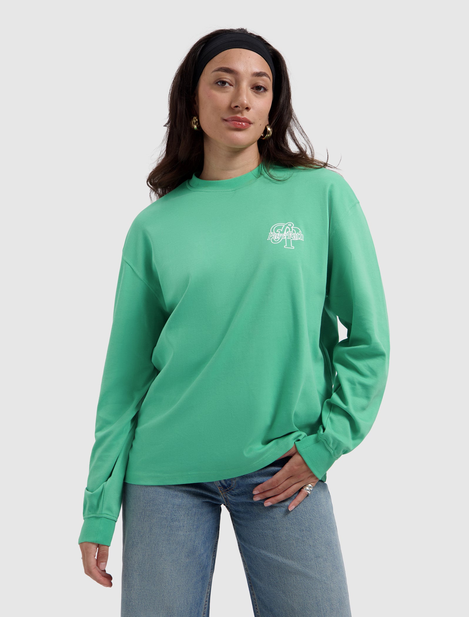 Initials Longsleeve T-shirt | Emerald