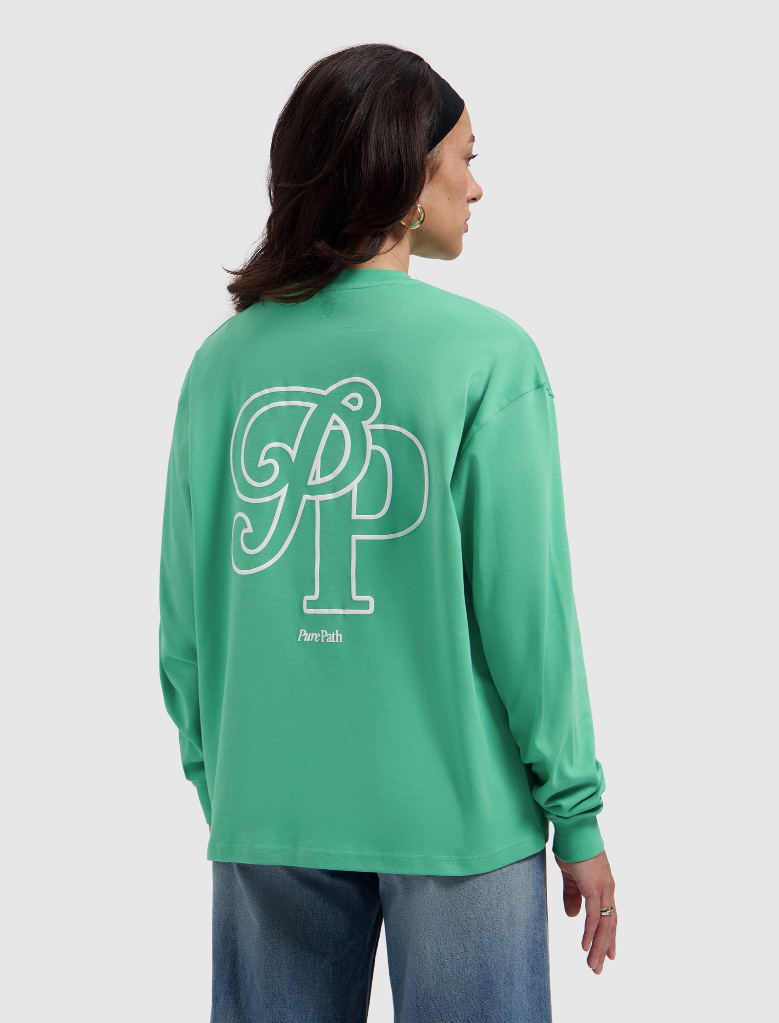 Initials Longsleeve T-shirt | Emerald