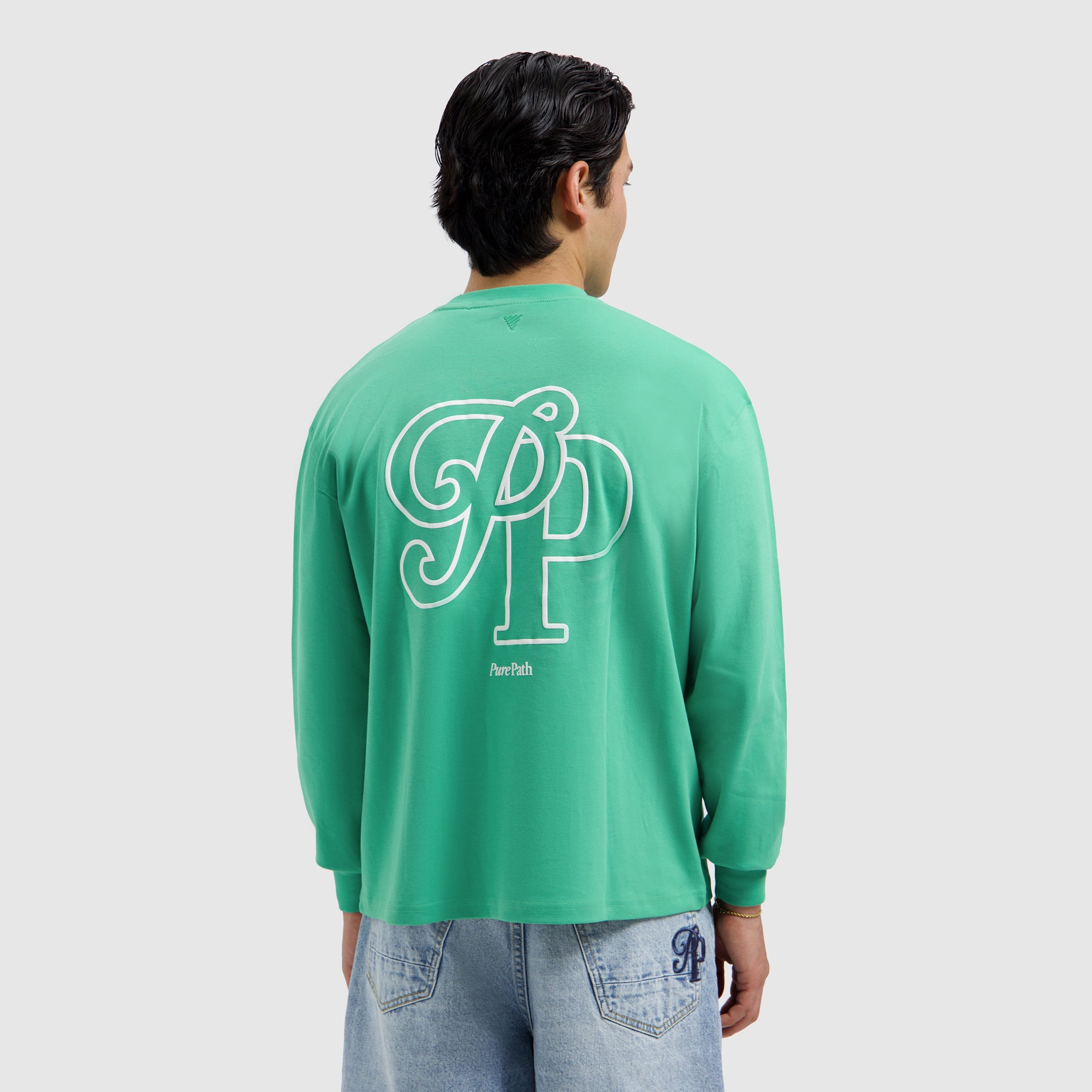 Initials Longsleeve T-shirt | Emerald