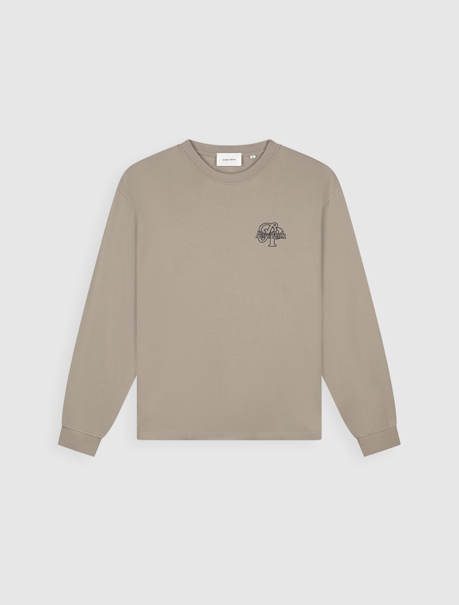 Initials Longsleeve T-shirt | Taupe