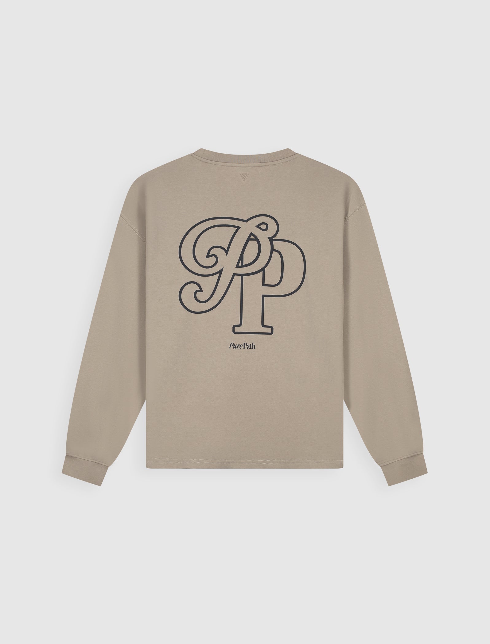 Initials Longsleeve T-shirt | Taupe