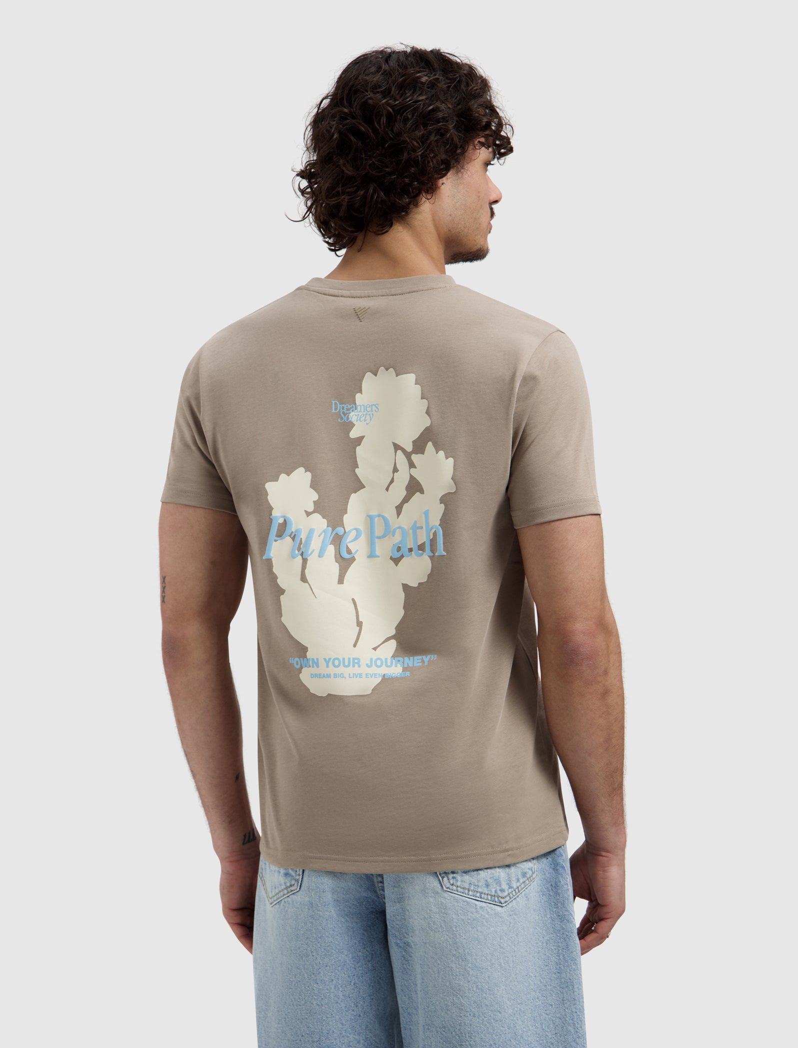 Dreamers Cactus T-shirt | Taupe