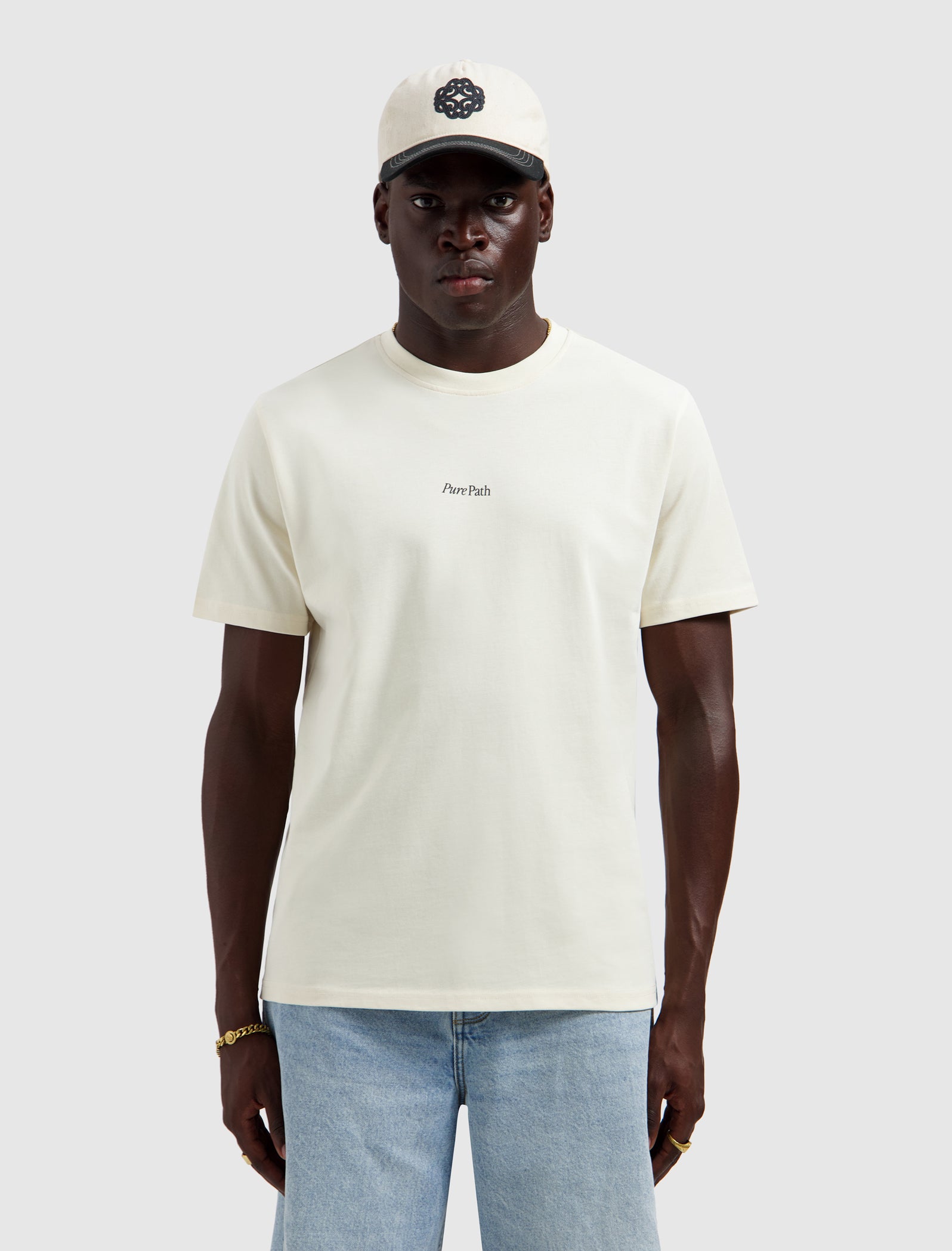 Hybrid Logo T-shirt | Ecru