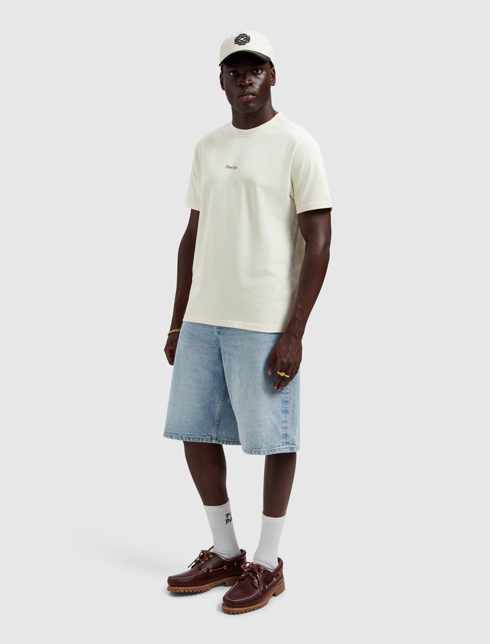 Hybrid Logo T-shirt | Ecru