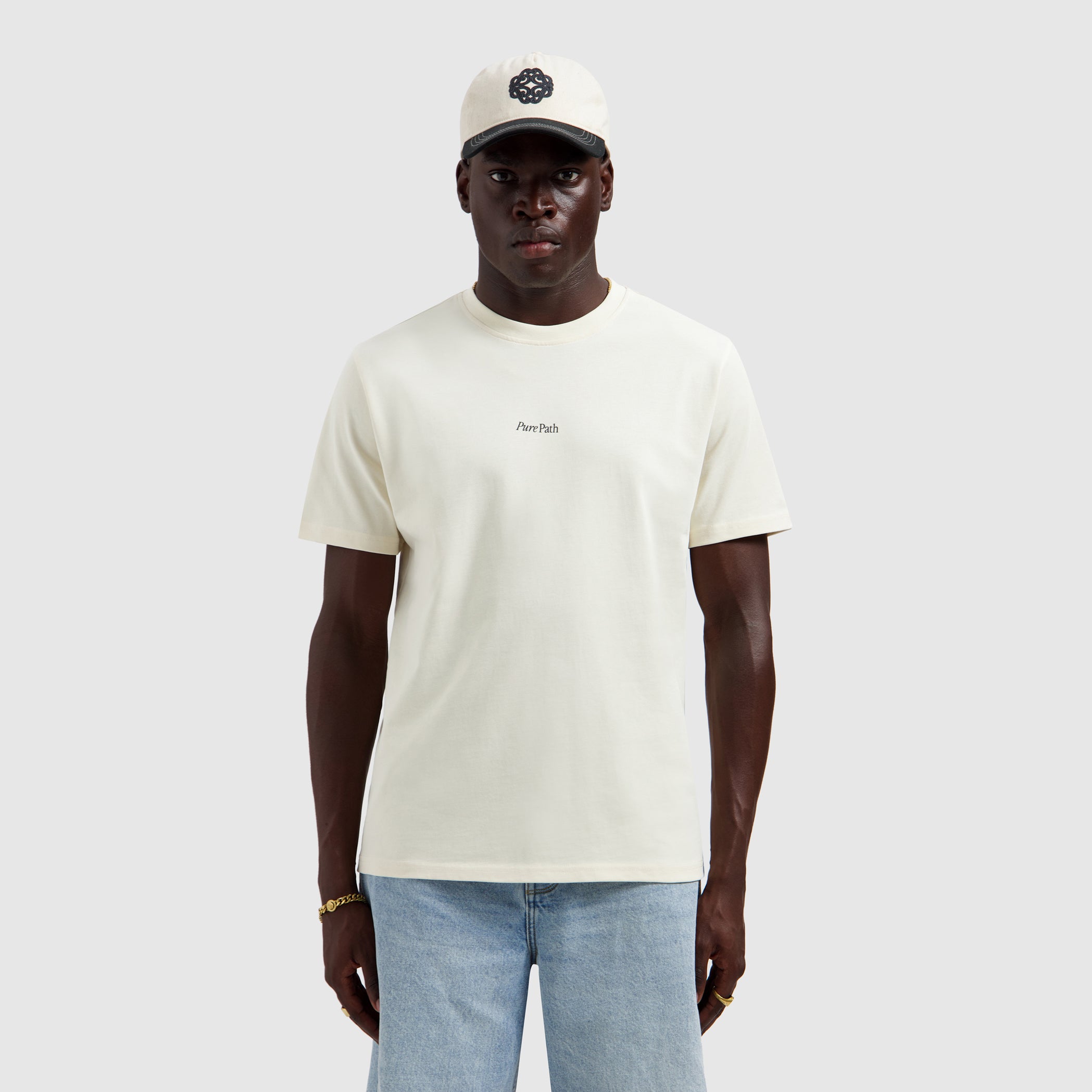 Hybrid Logo T-shirt | Ecru