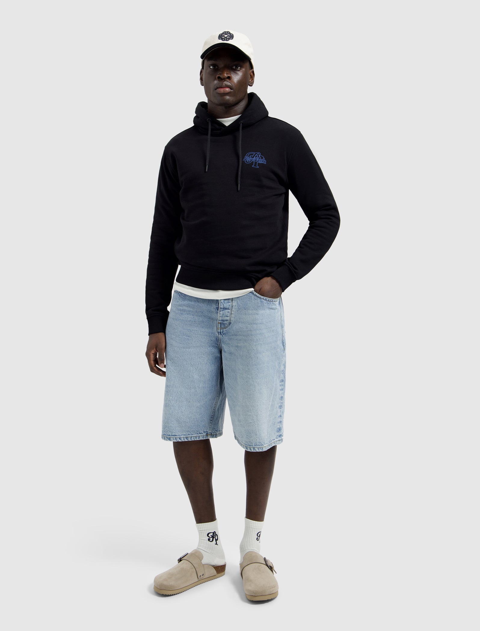 Initials Hoodie | Black