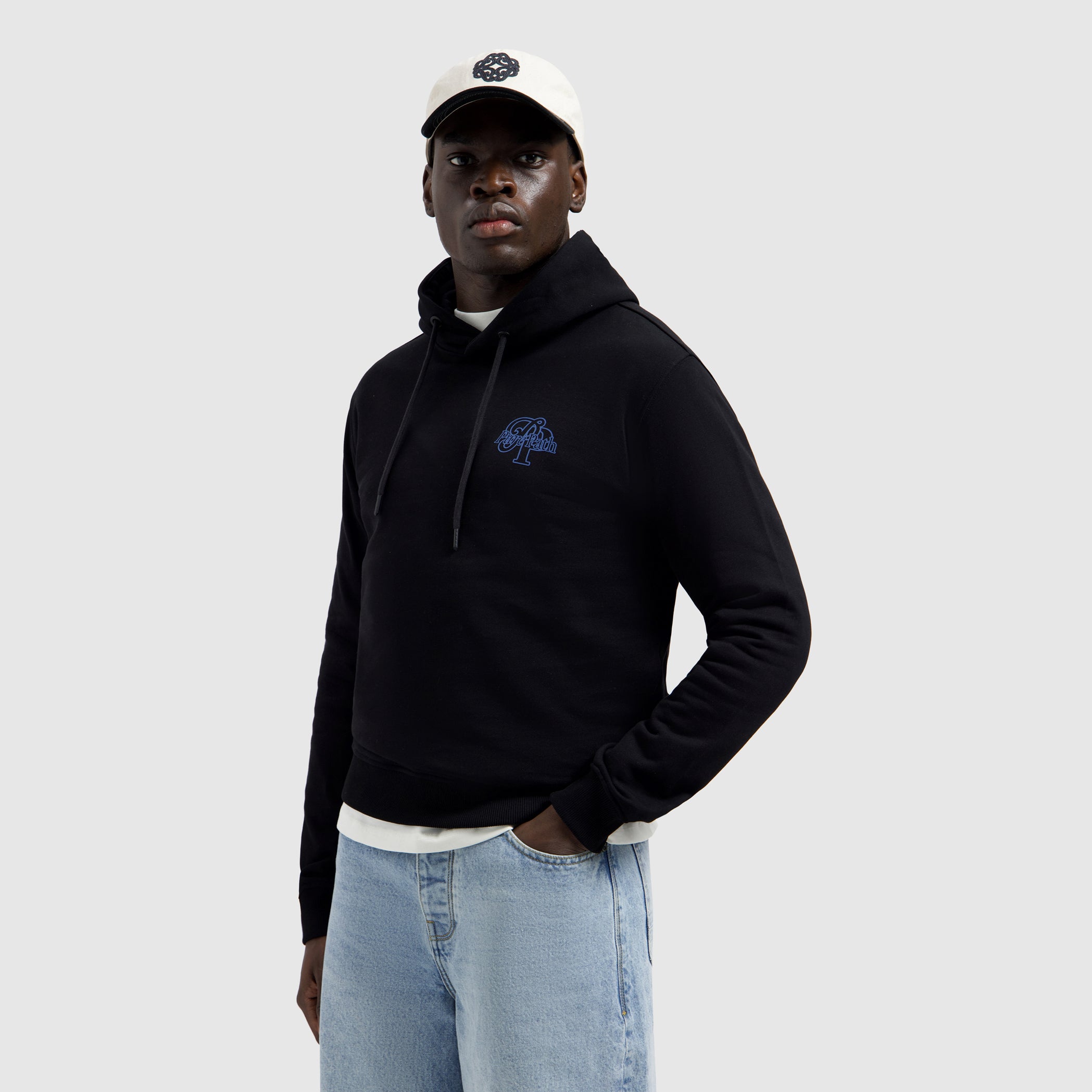 Initials Hoodie | Black