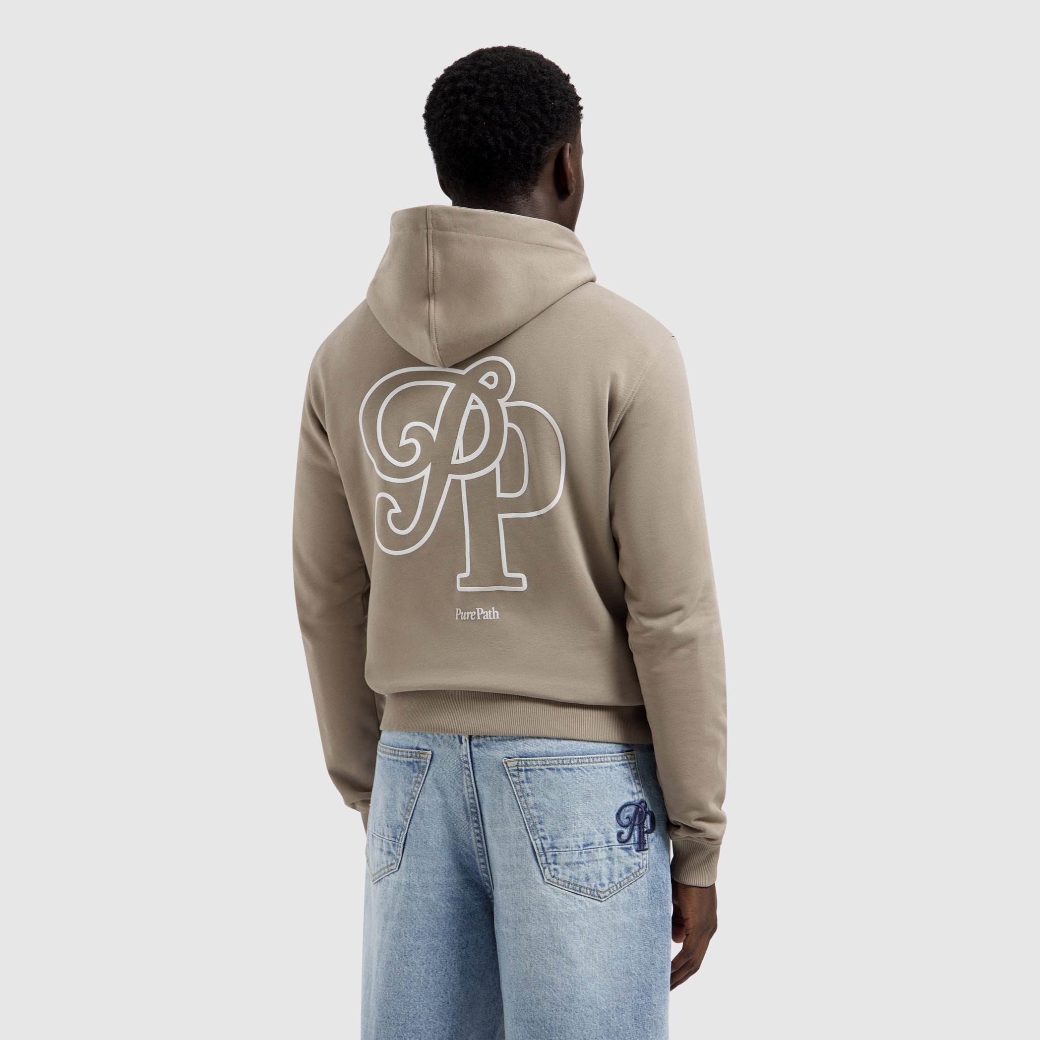 Initials Hoodie | Taupe