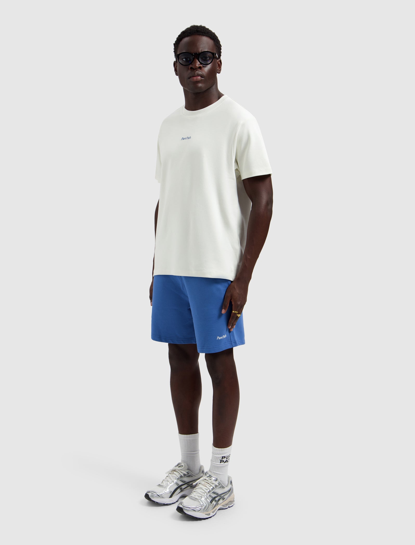 Hybrid Logo Short | Faded Cobalt