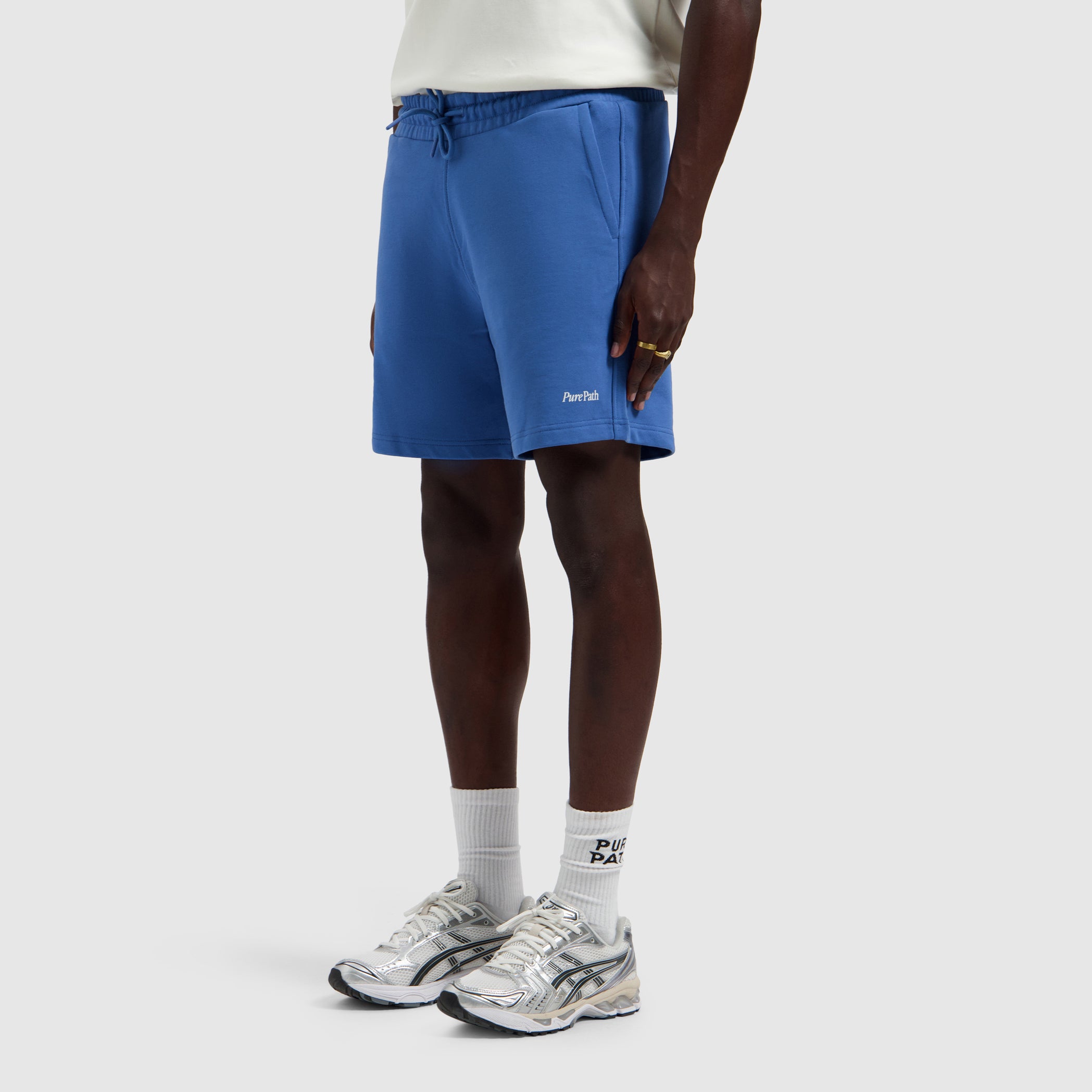 Hybrid Logo Short | Faded Cobalt